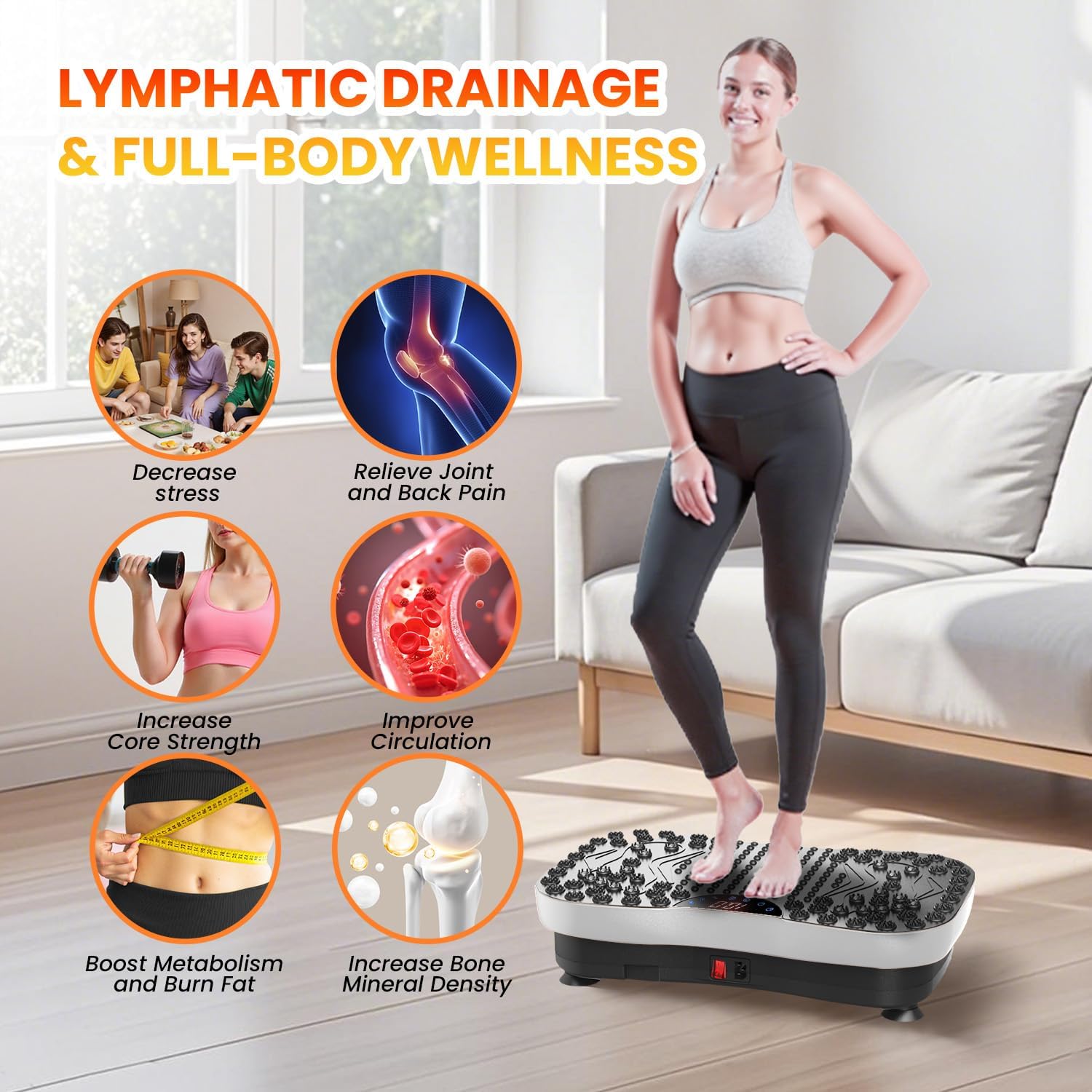 Thumbnail 4 de AXV Vibration Plate 120-Speed Workout Platform