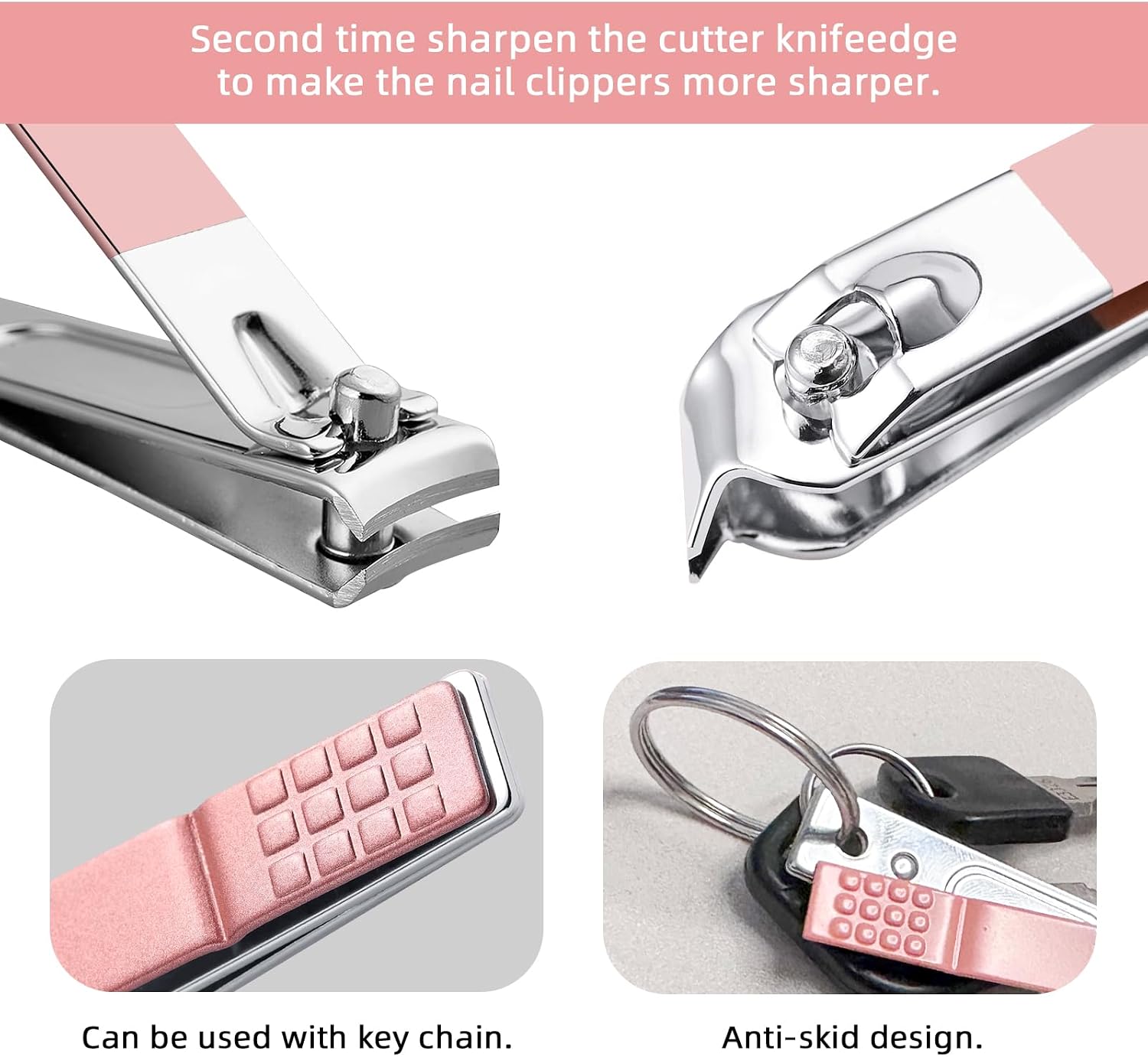 Detalle 2 de RedFlow SF20231108 8-Piece Manicure Set with Pink Travel Case