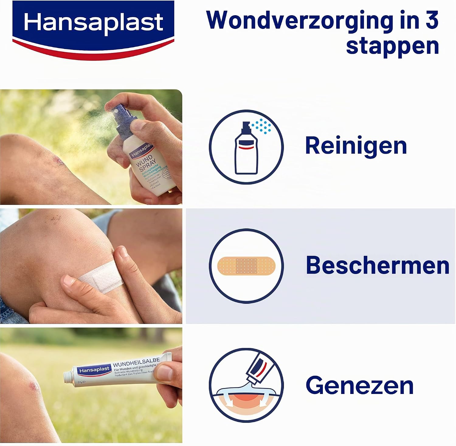 Detalle 1 de Hansaplast 48829-00003-46 flexibel wondverband, elastisch en waterafstotend, 5 stuks