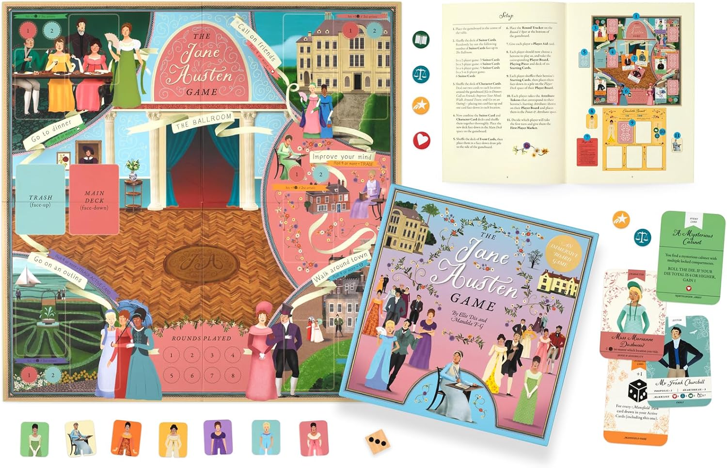 Detalle 2 de Laurence King The Jane Austen Game board game 🎲