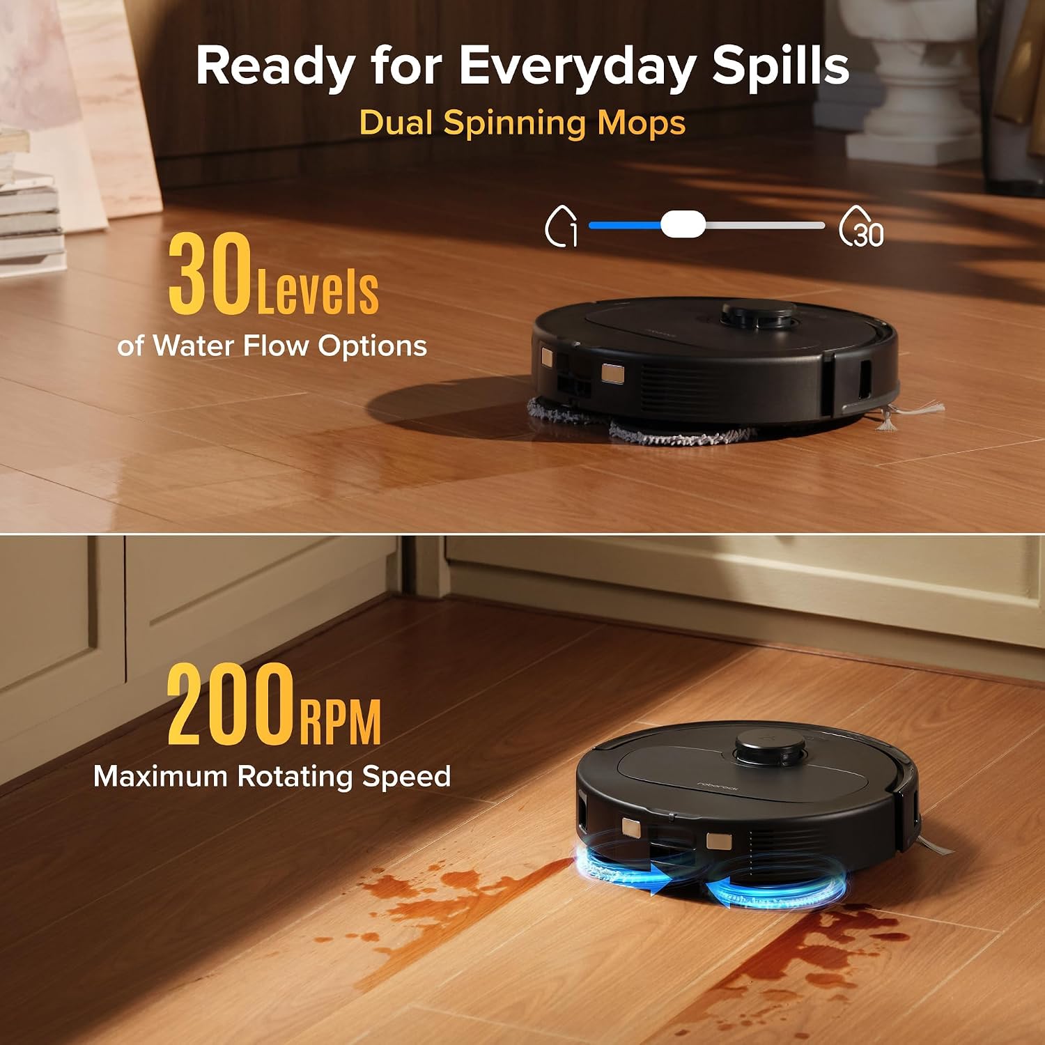 Thumbnail 4 de roborock Qrevo S Pro Robot Vacuum and Mop, 18,500Pa Suction, Auto-Cleaning Dock