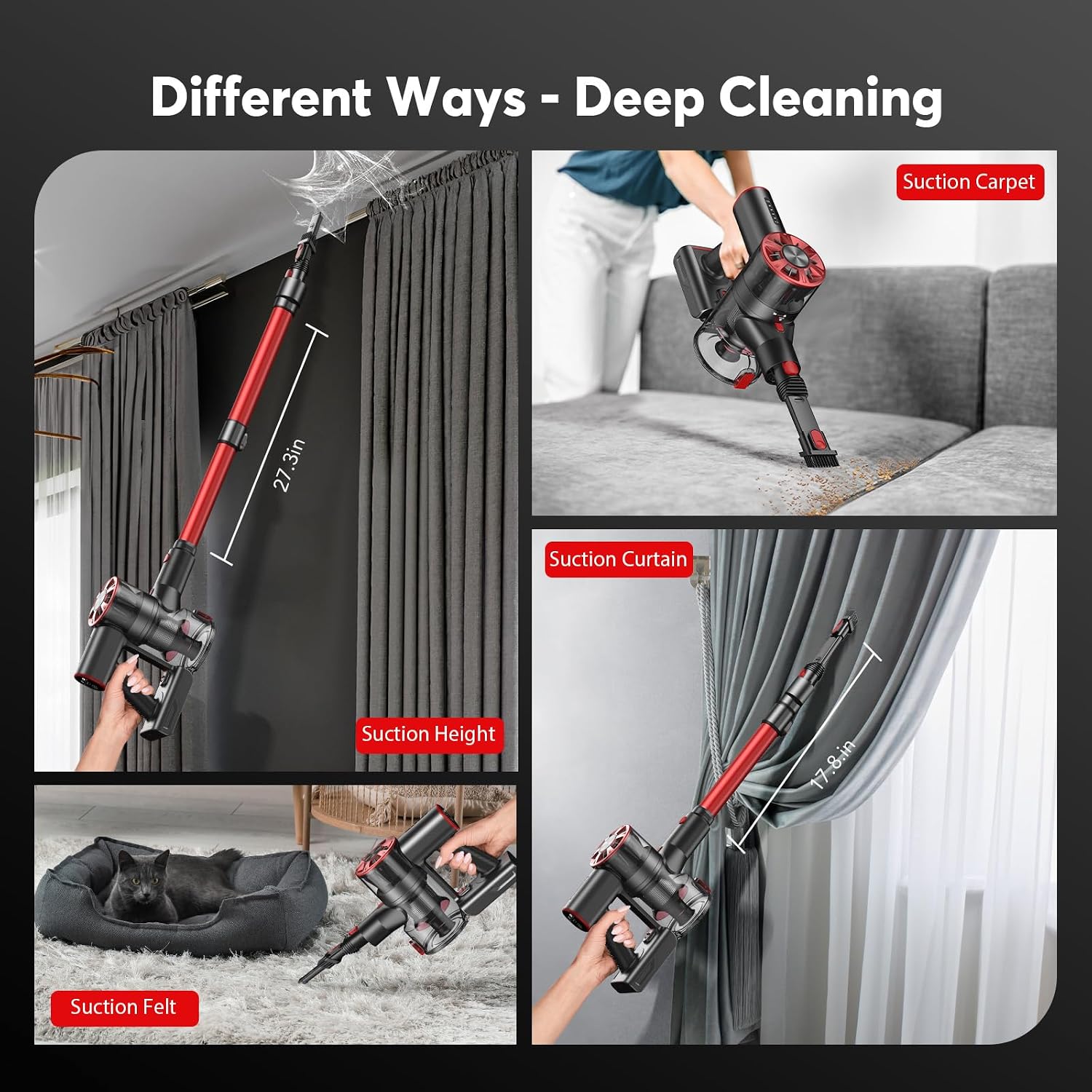 Thumbnail 4 de Cordless stick vacuum with 0.5 L dust cup