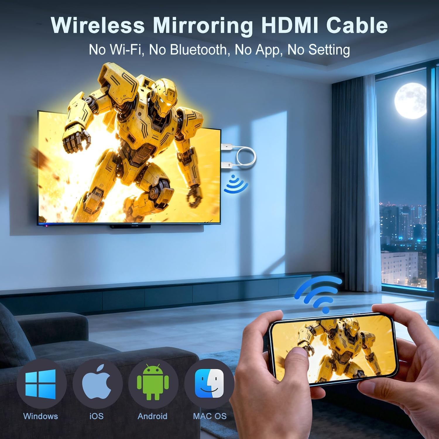 Thumbnail 2 de Wireless HDMI Display Adapter Plug and Play
