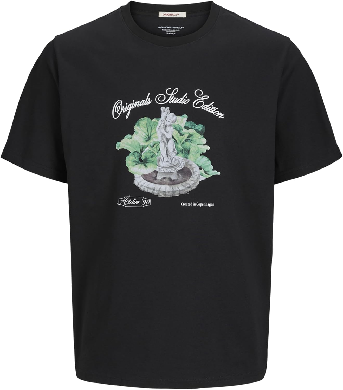 Detalle 2 de Jack & Jones Jorhydra Front Tee SS Crew Neck Uomo – T-shirt girocollo manica corta