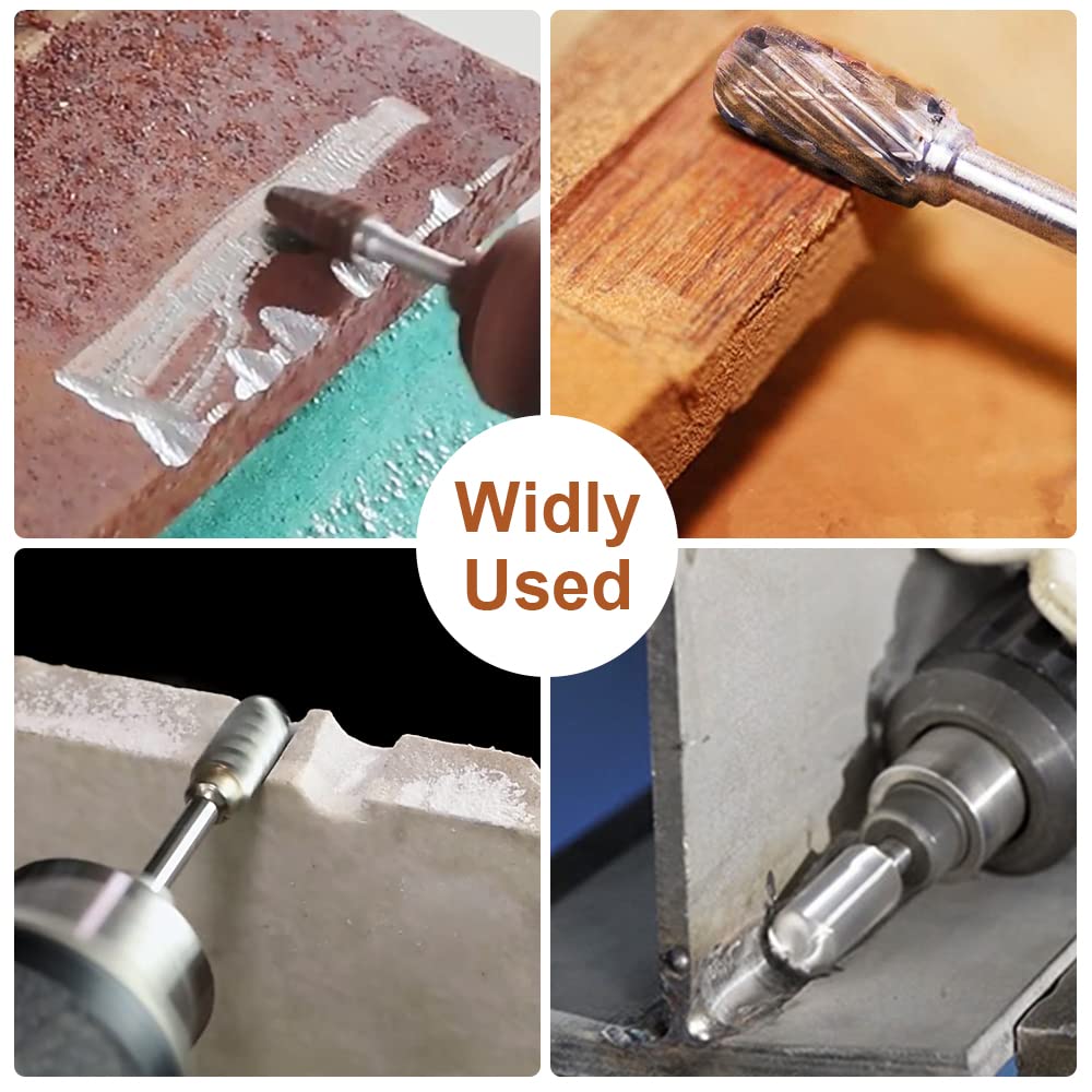 Detalle de YURINWOO YURINWOO-10PCS hardmetalen stiftfrezen, 10-delig met 3 mm schacht