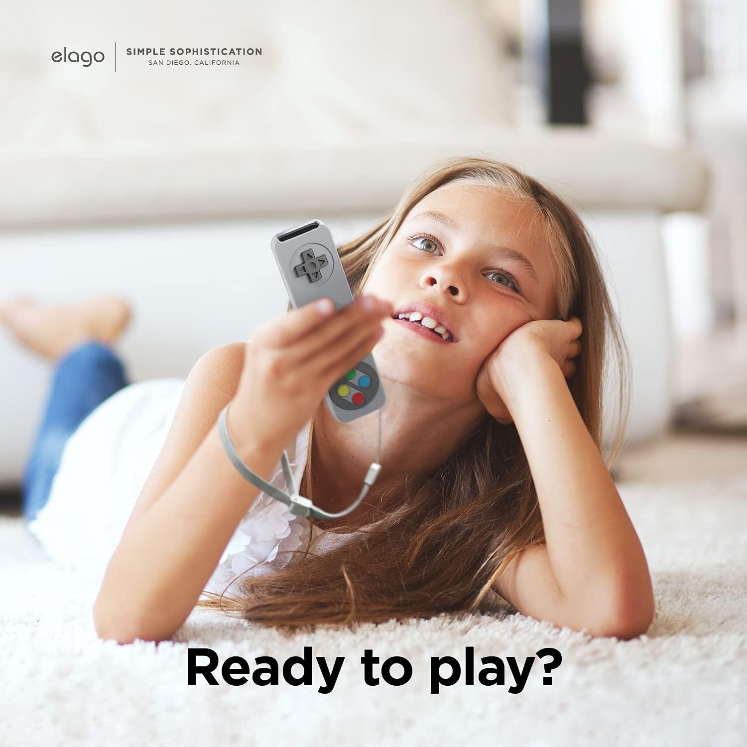 Thumbnail 1 de Étui rétro elago R4 pour Apple TV 4K Siri Remote (2e/3e génération, 2021/2022) – silicone premium, lanière incluse