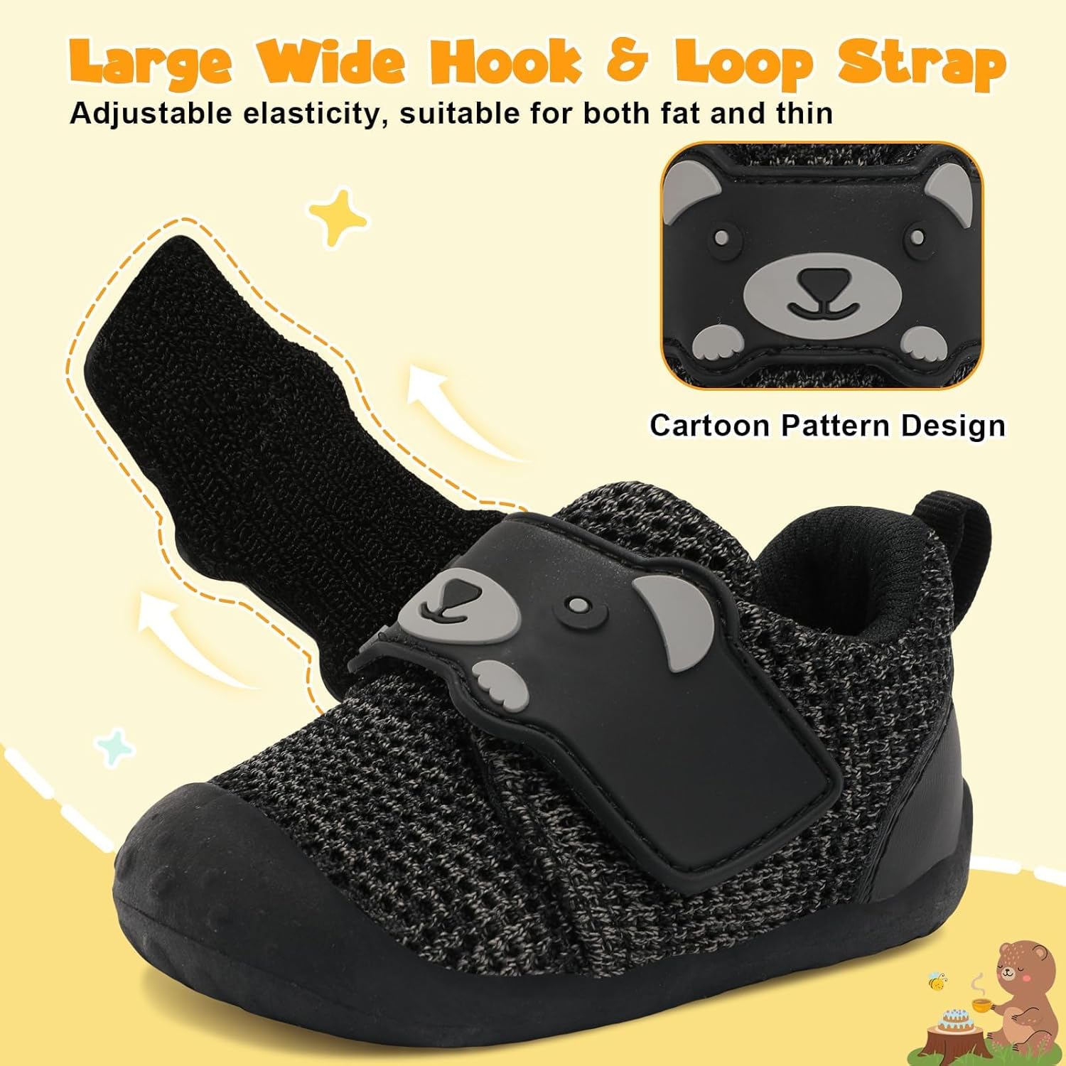 Thumbnail 3 de JOINFREE Baby Walking Wide Shoes: Lightweight, Breathable First Walkers with Wide Toe Box