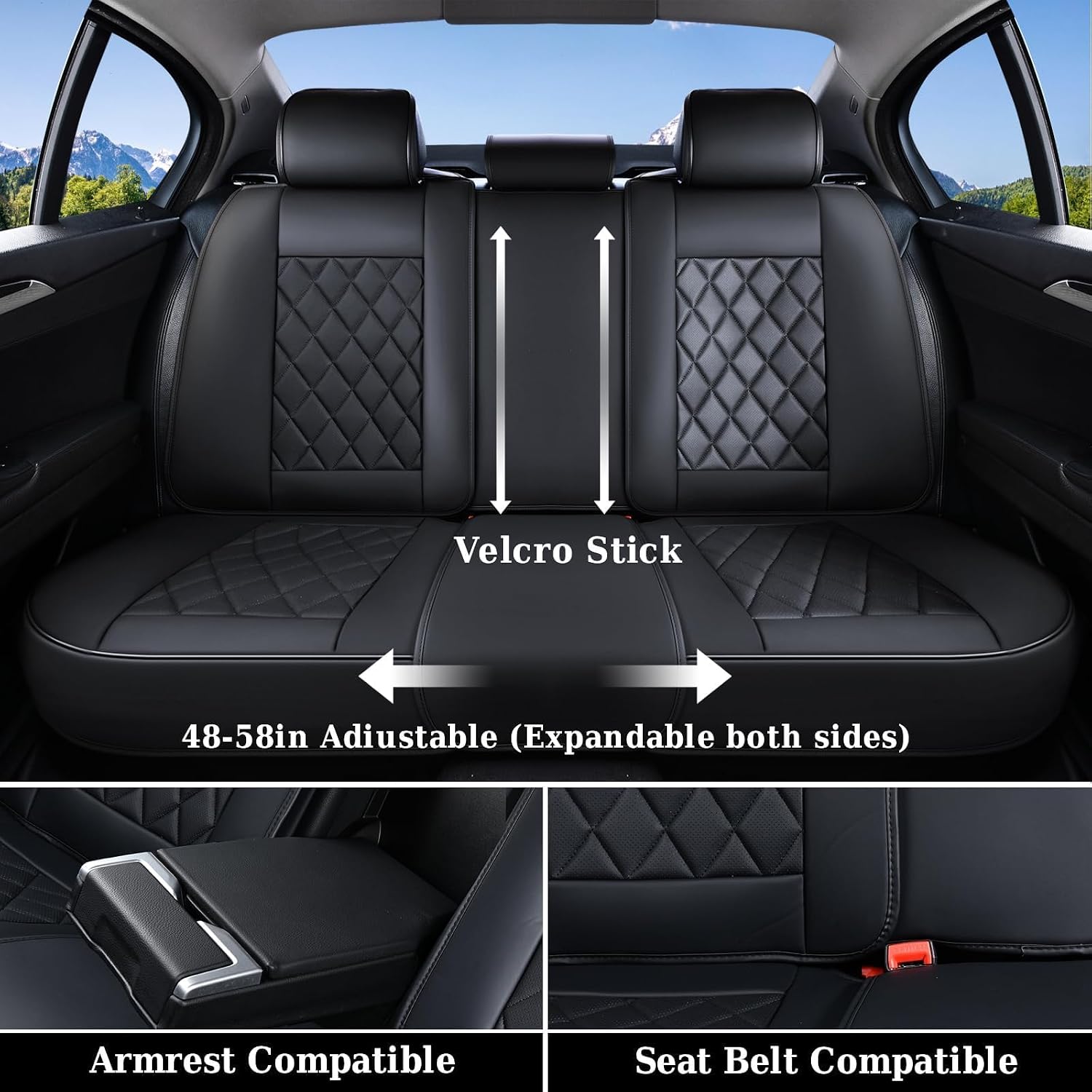 Detalle de Coverado Car Seat Covers 3-piece rear set