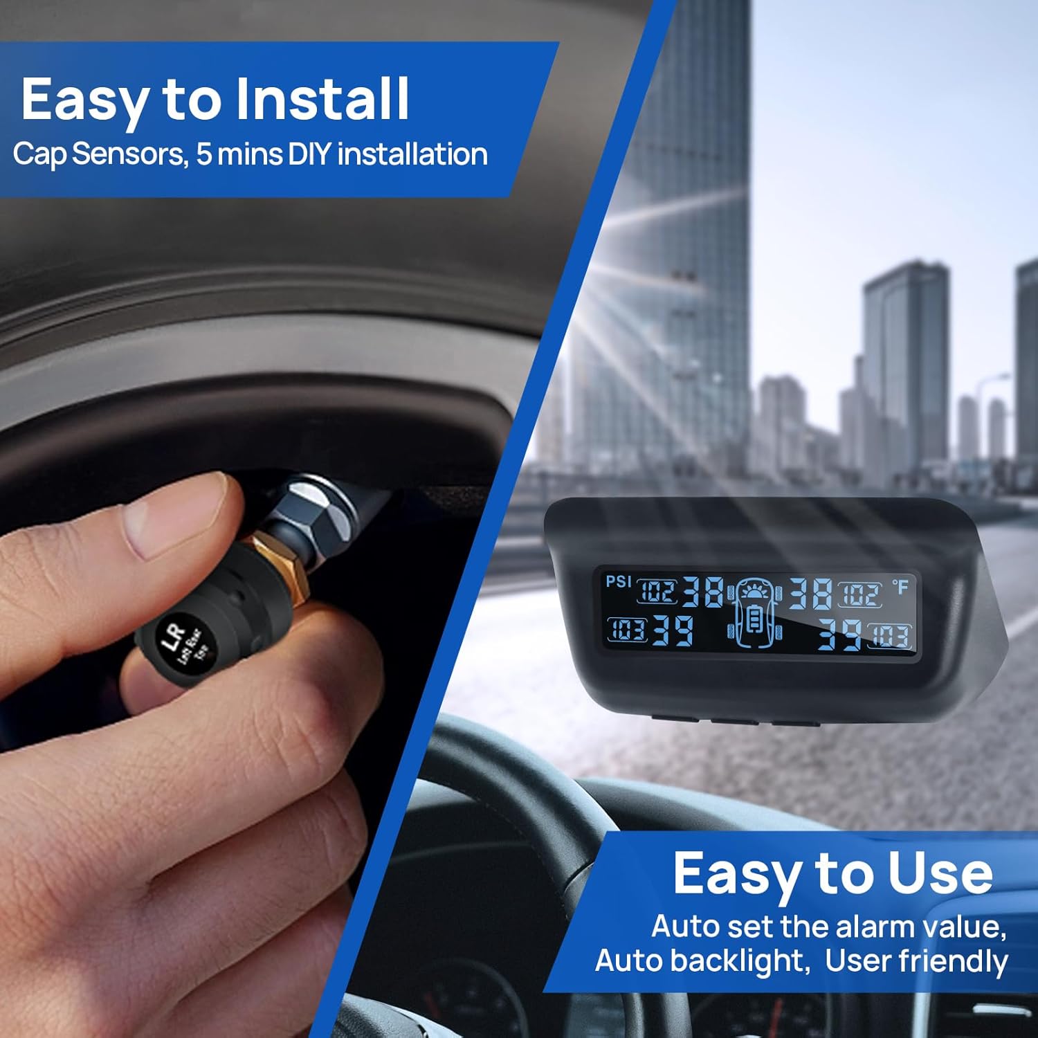 Thumbnail 5 de Masoll M13 TPMS with 4 Sensors, 0–87 PSI