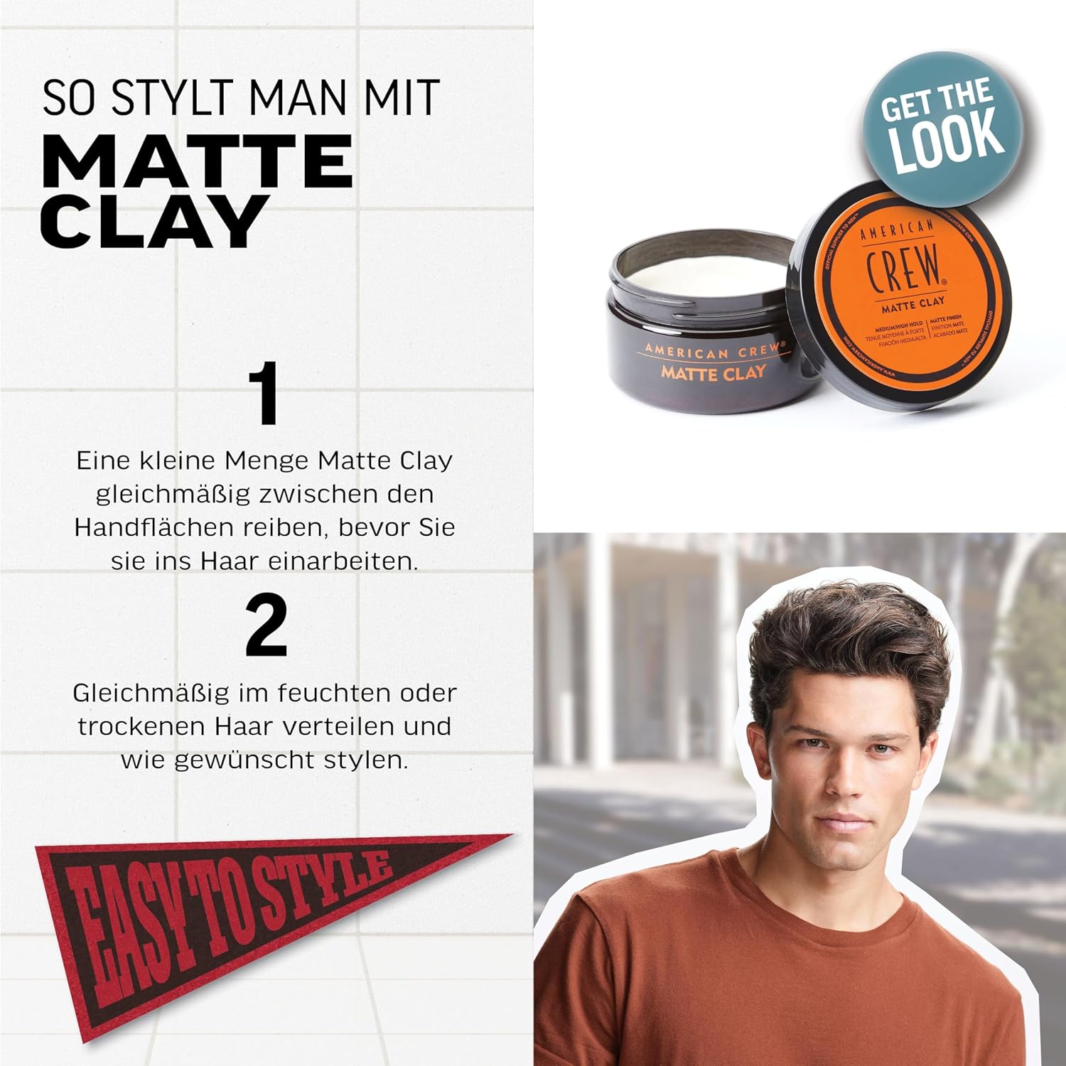 Thumbnail 4 de American Crew Matte Clay 85 g