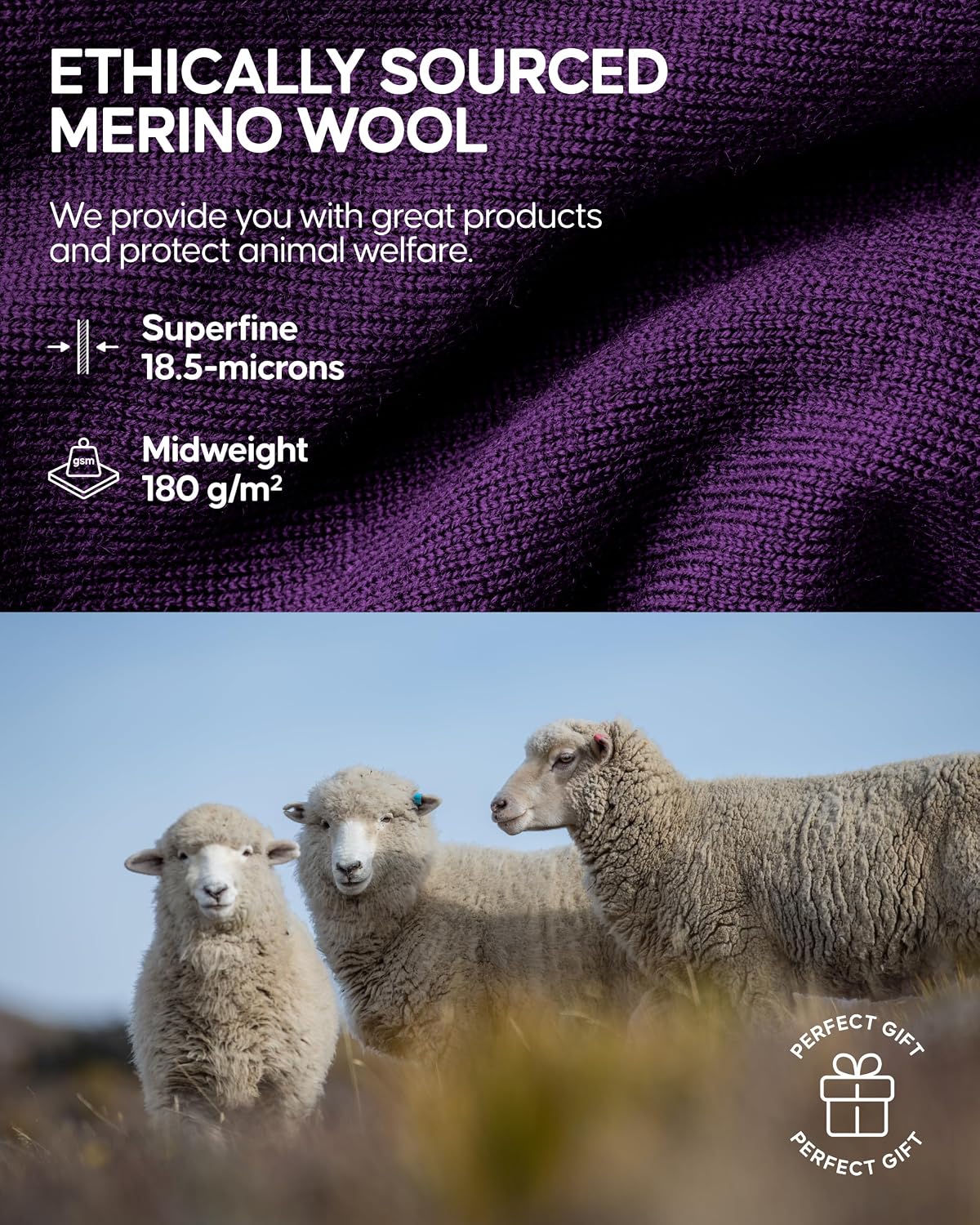 Detalle de Danish Endurance Merino thermal top 180g