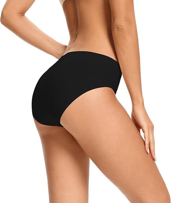 Thumbnail 2 de VOENXE Seamless Women's Hipster Underwear, No-Show Full Coverage, 5-Pack
