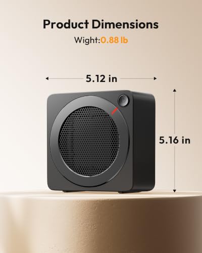 Thumbnail 7 de Gaiatop Portable Electric Heater (500W) – Compact, Quiet Desk Space Heater