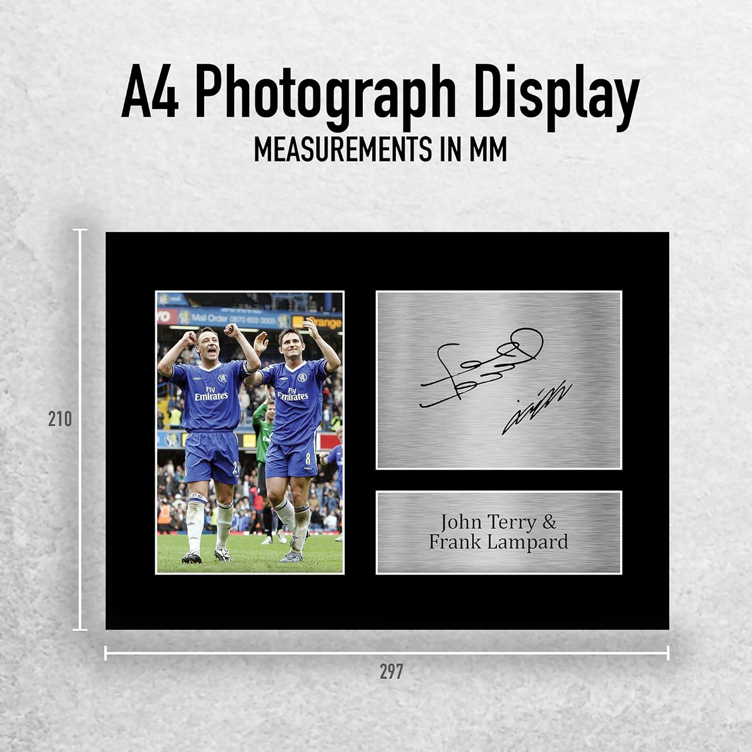 Thumbnail 1 de HWC Trading A4 John Terry & Frank Lampard signed print 📷