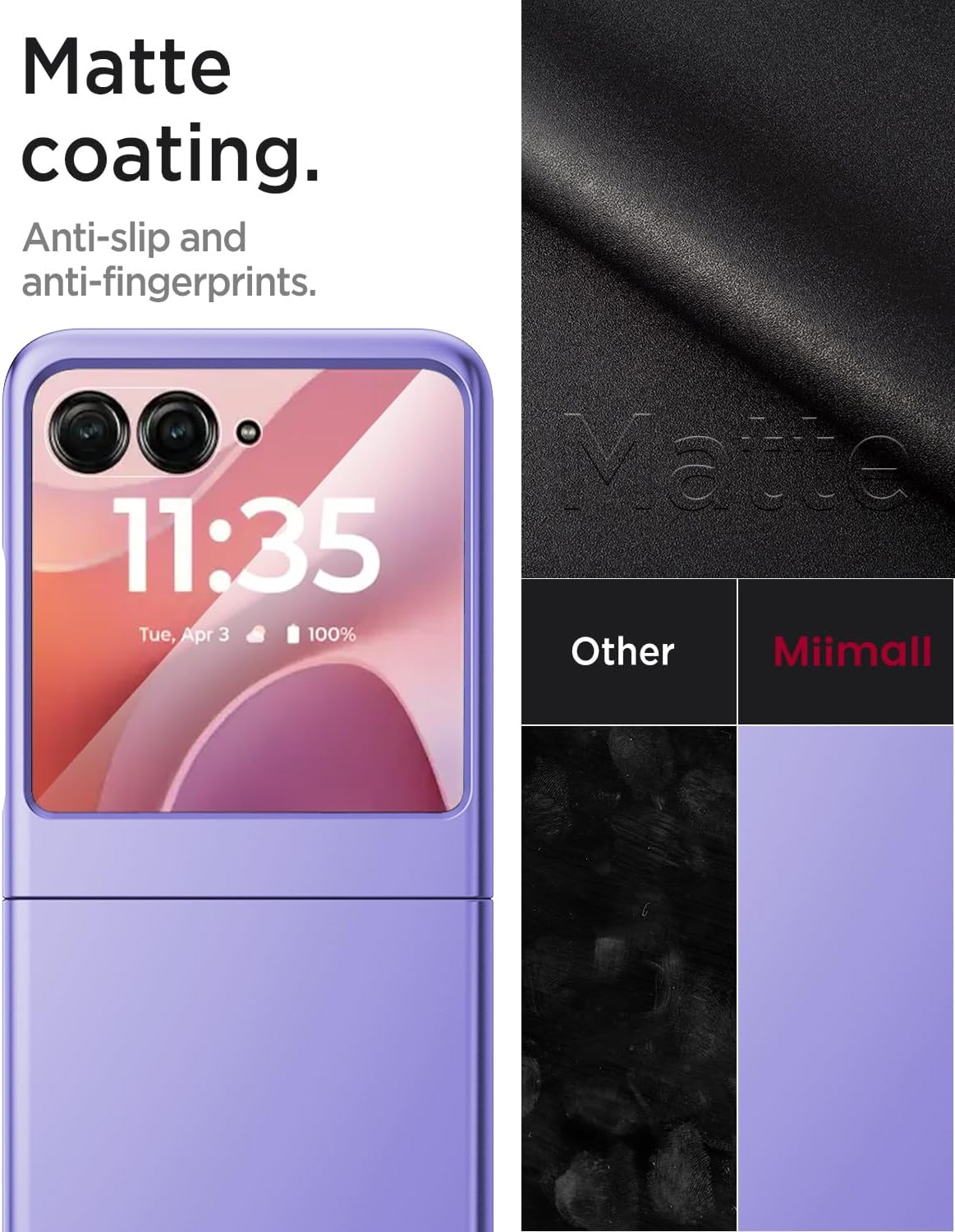 Detalle 2 de Miimall Razr phone case, purple