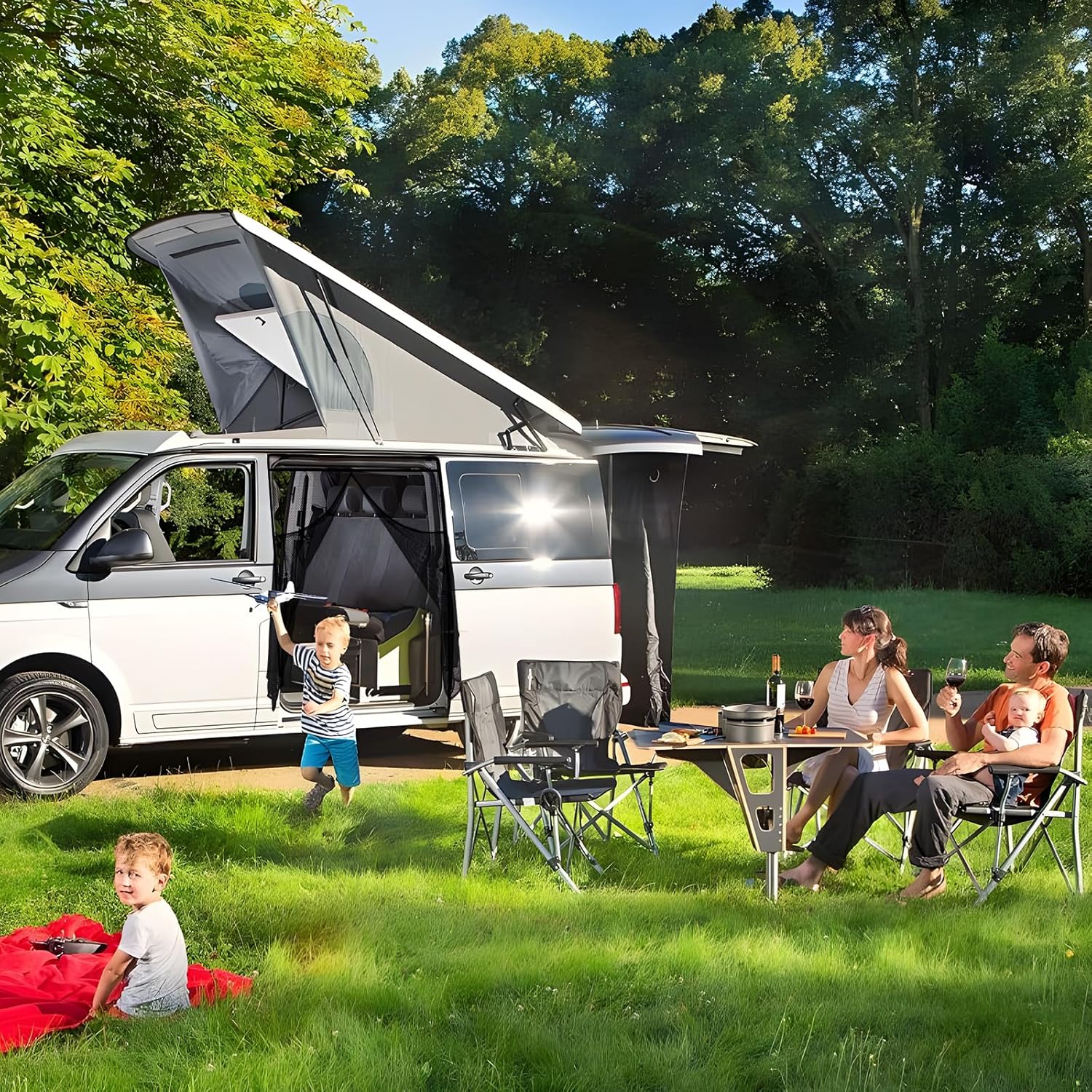Thumbnail 6 de ZATOOTO Magnetic Mosquito Net for VW T5/T6 Side Sliding Door (T5 T6)