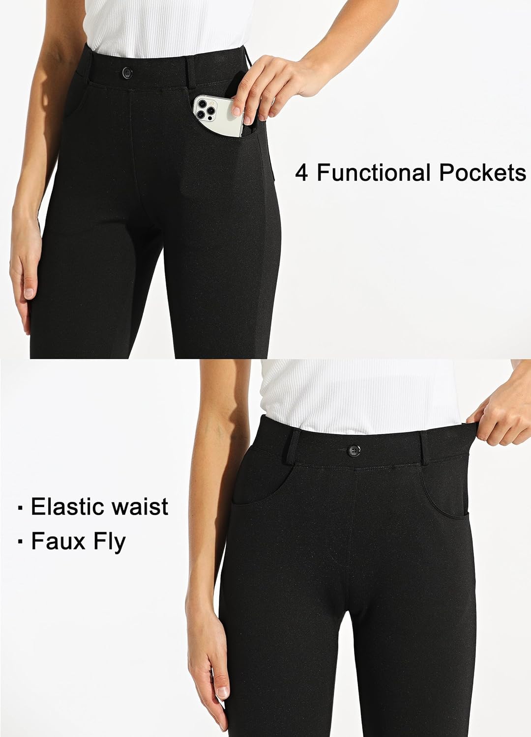 Thumbnail 3 de Willit Women’s Bootcut Stretch Yoga Dress Pants (4 Pockets) — Petite 29" / Regular 31" / Long 33" Inseam