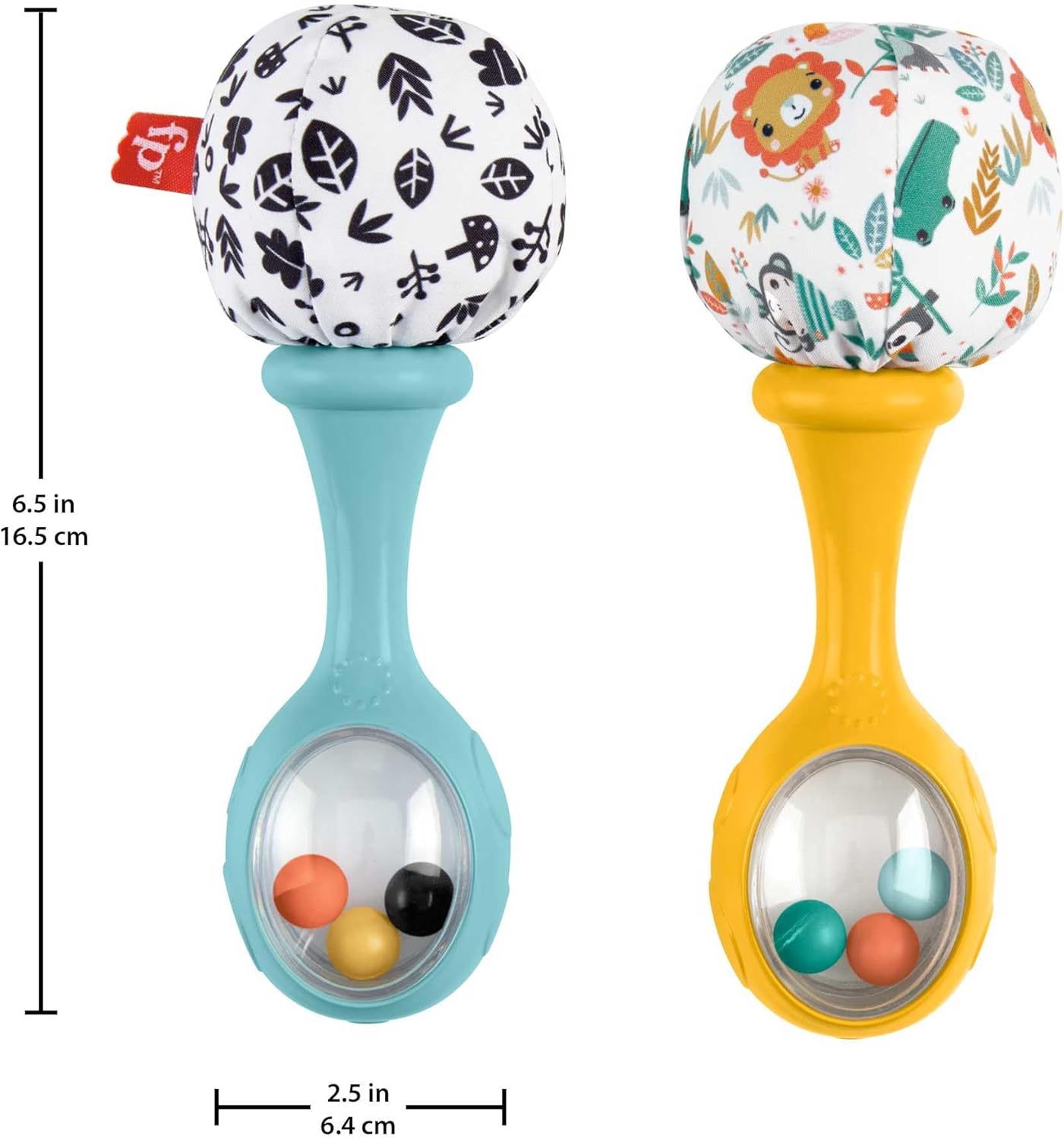 Thumbnail 4 de Fisher-Price HMF34 : lot de 2 hochet bébé Mes Premières Maracas (à partir de 3 mois)