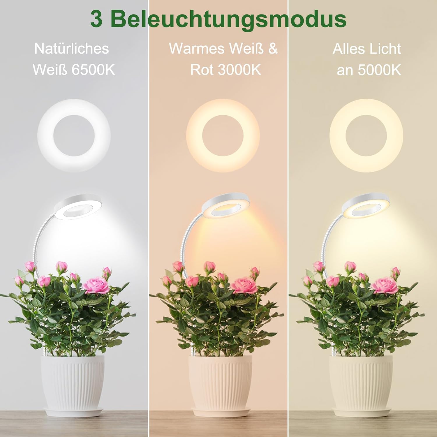 Detalle de Pflanzenlampe LED Vollspektrum 6500K