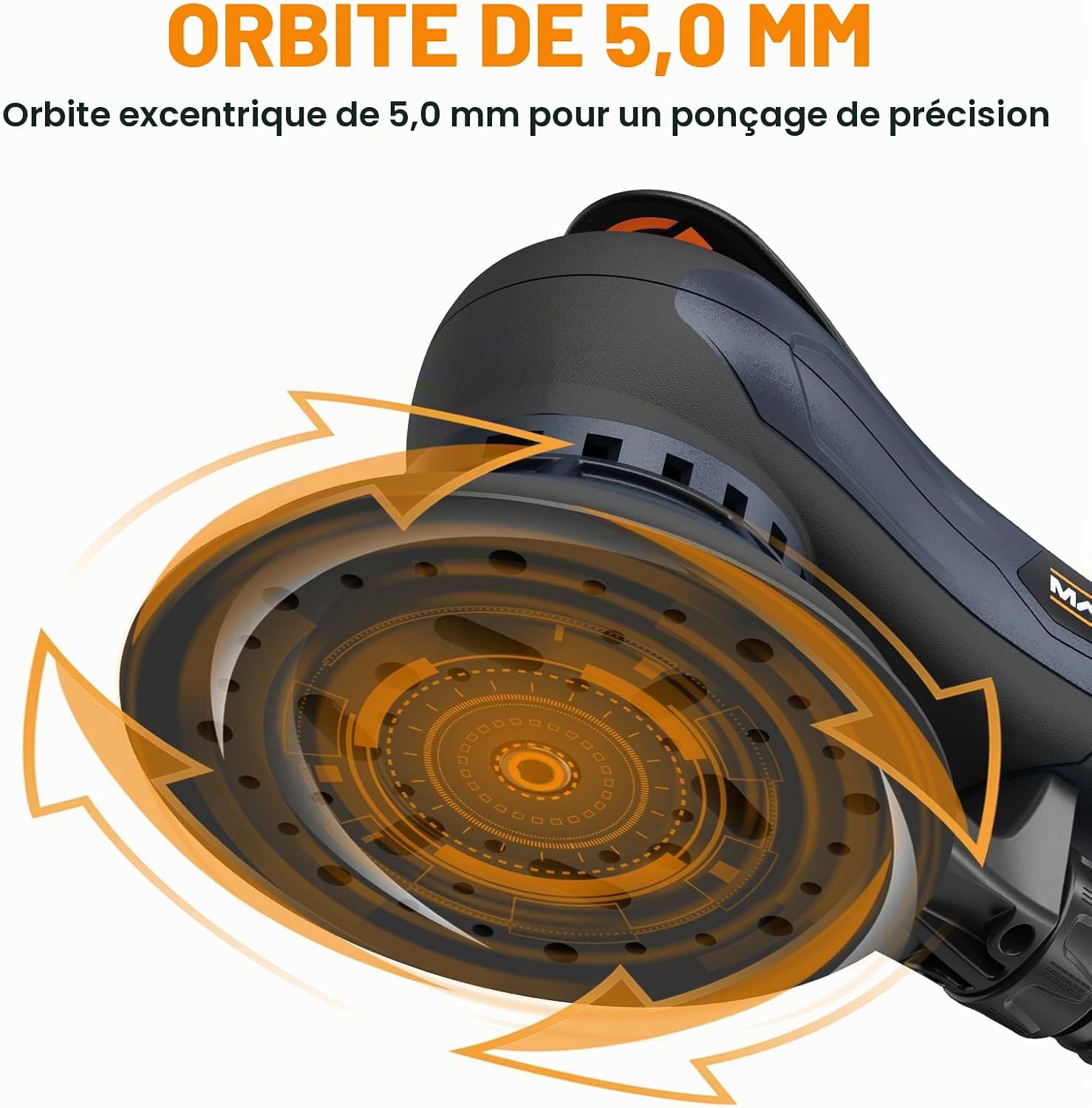 Thumbnail 2 de Ponceuse orbitale MAXXT MAXXT 5,0 mm brushless avec plateaux doubles 150/125 mm, moteur EC 350 W