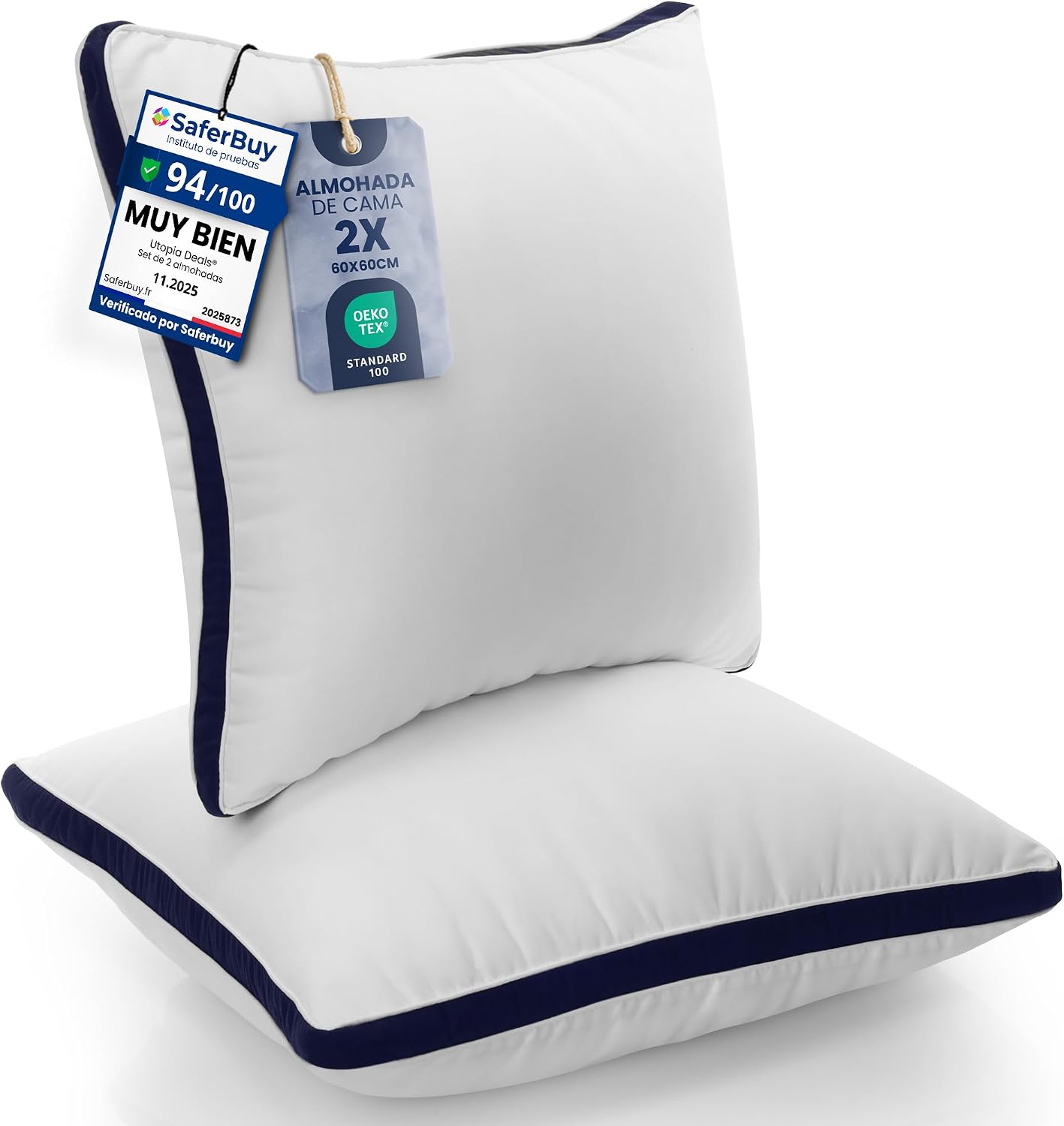 Thumbnail 6 de Utopia Bedding Almohadas 40 x 80 cm (pack 2)