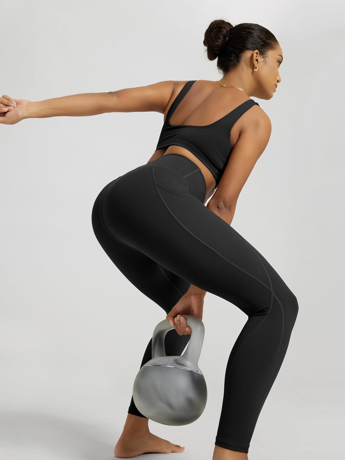 Thumbnail 3 de ODODOS Women's High Waisted Yoga Leggings with Pockets