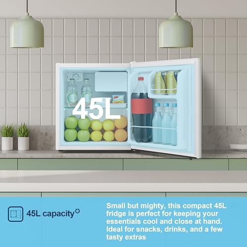 Detalle 2 de Fridgemaster MUR4545 45L Table Top Mini Fridge, Reversible Door, 39dB
