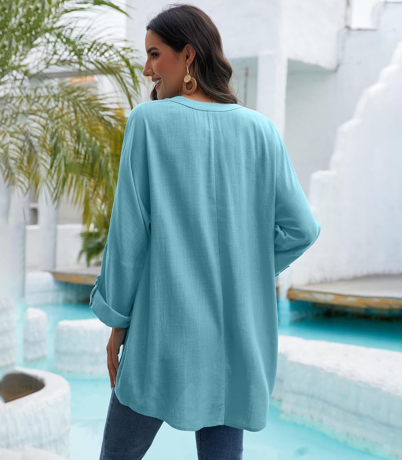 Thumbnail 4 de Tincini Leinenbluse Damen Musselin Bluse Sommer