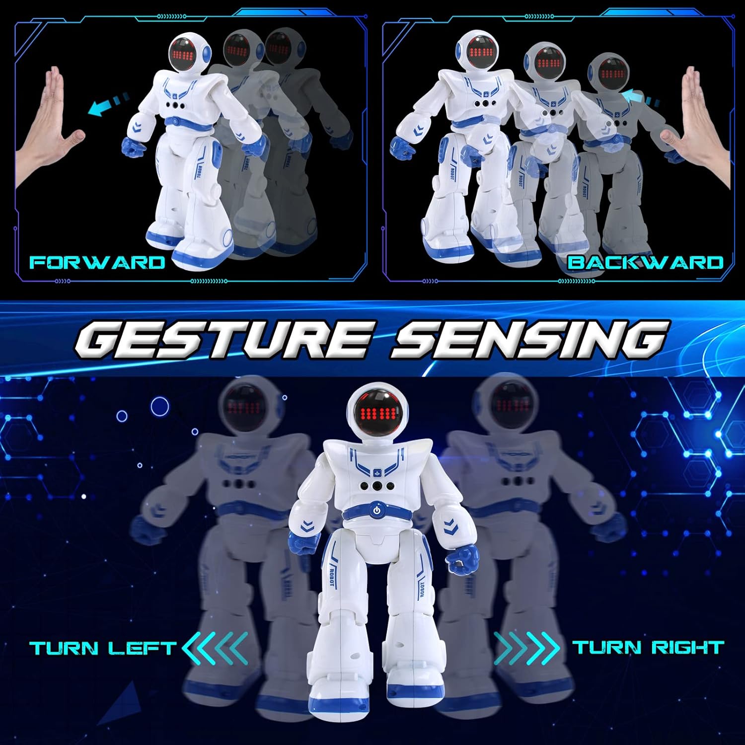 Detalle de Kaybolge Remote Control Gesture-Sensing Robot Toy for Kids