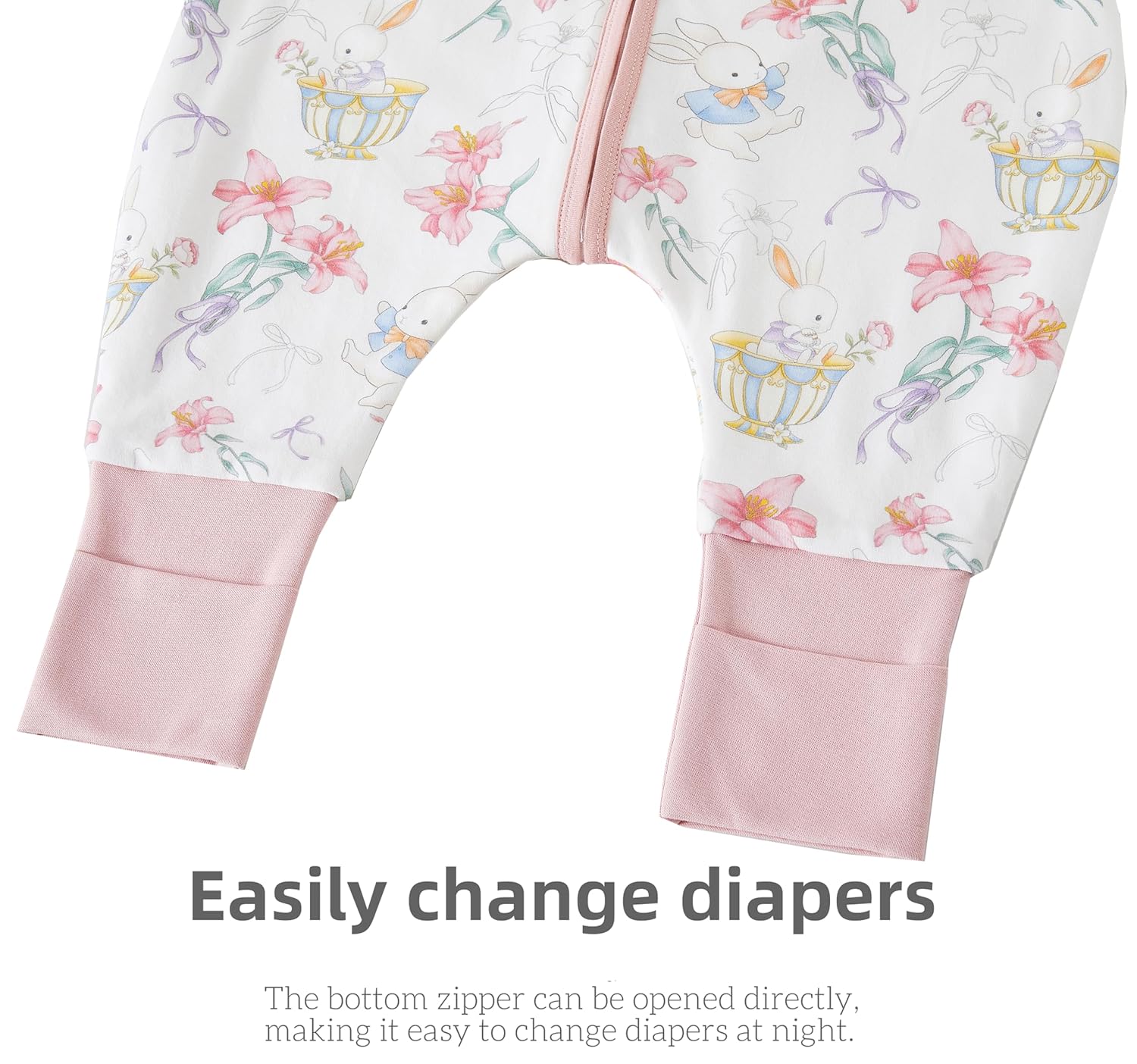 Thumbnail 5 de Teechodina Baby Ganzjahres Schlafsack mit Füßen – 100% Baumwolle, 80 cm