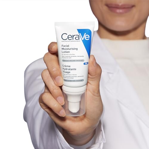 Detalle 2 de CeraVe Crema Viso Idratante Notte per Pelli Normali a Secche, 50 ml