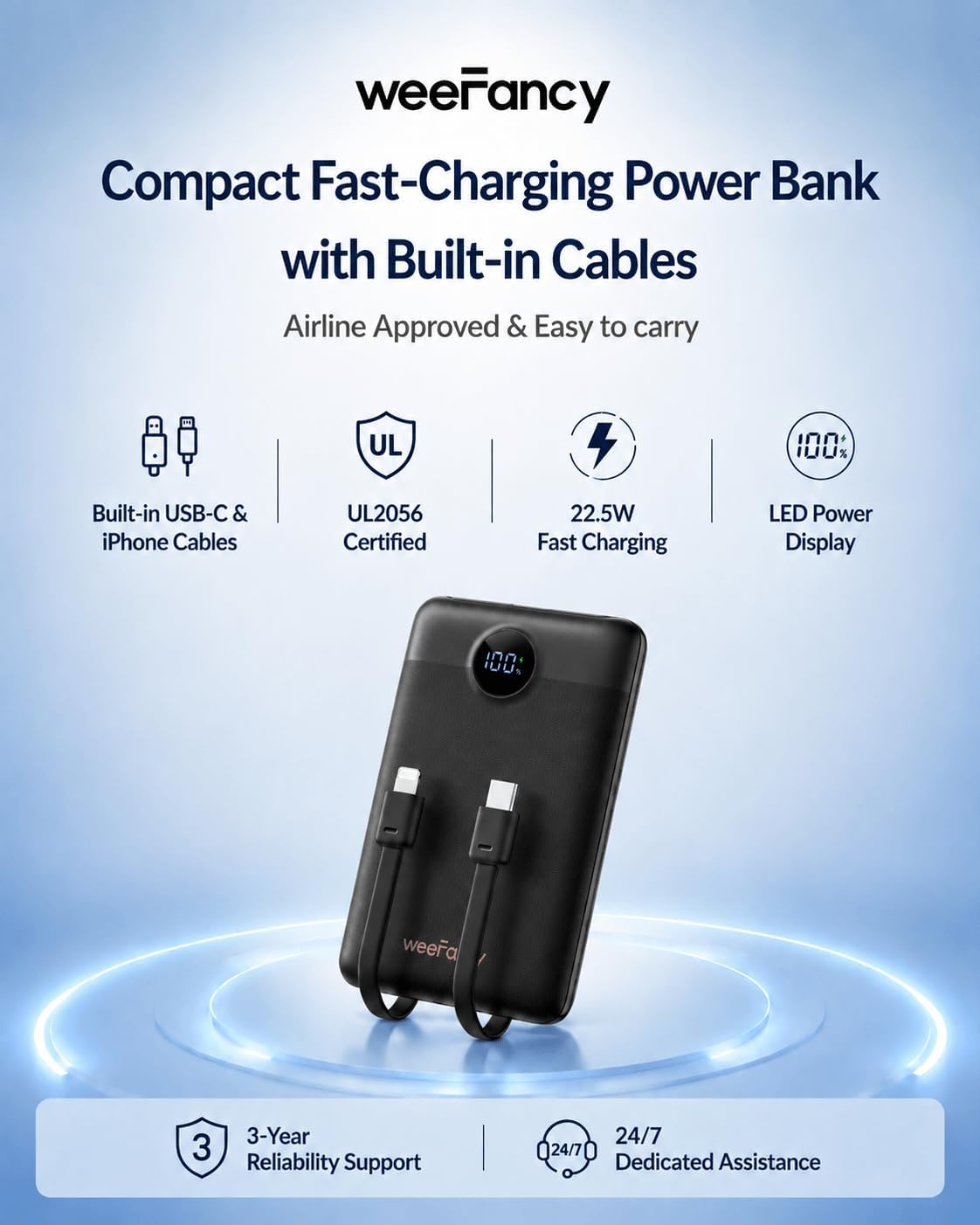 Thumbnail 1 de WeeFancy Power Bank, 10000mAh
