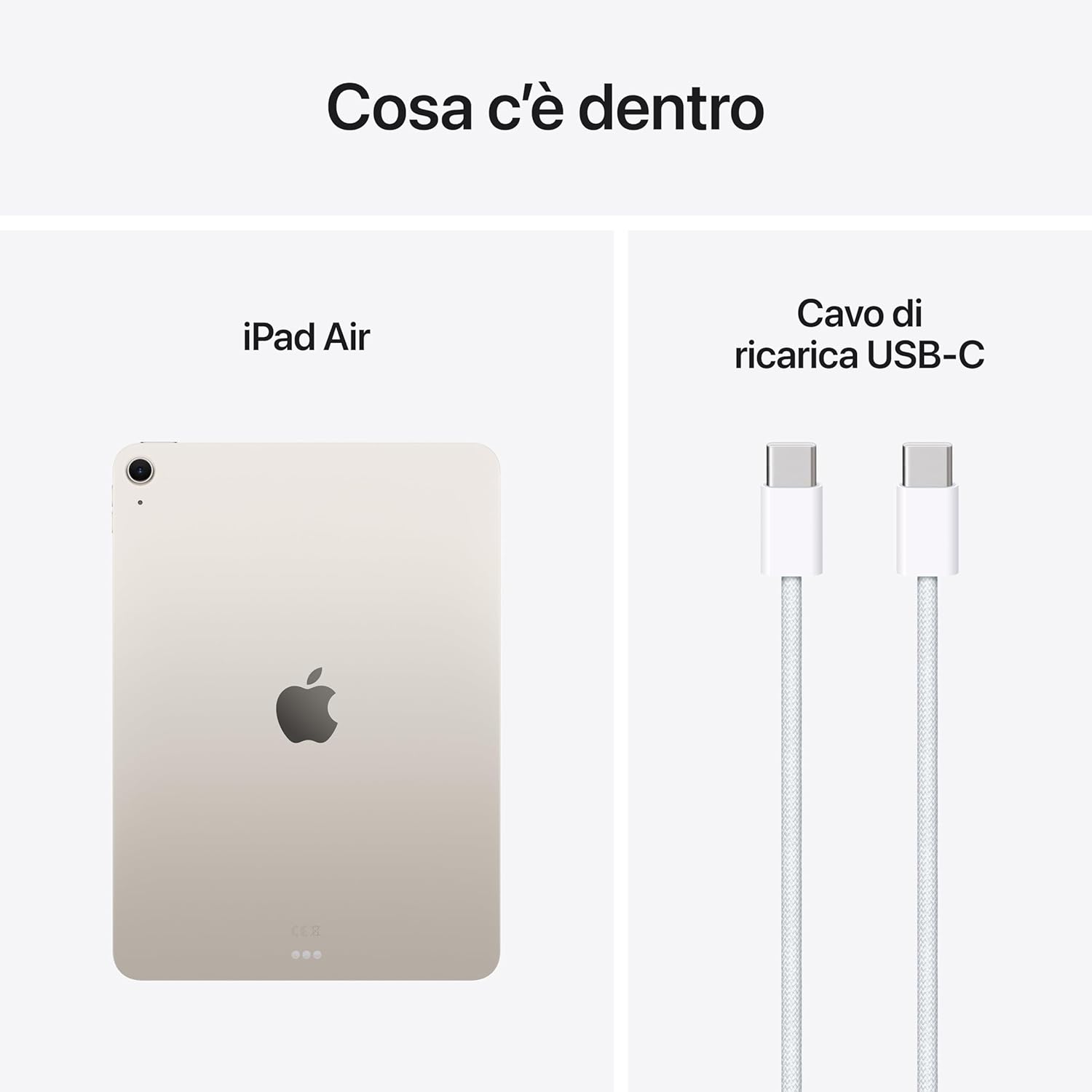 Detalle de Apple iPad Air 11'' con chip M3: potenza, stile e versatilità