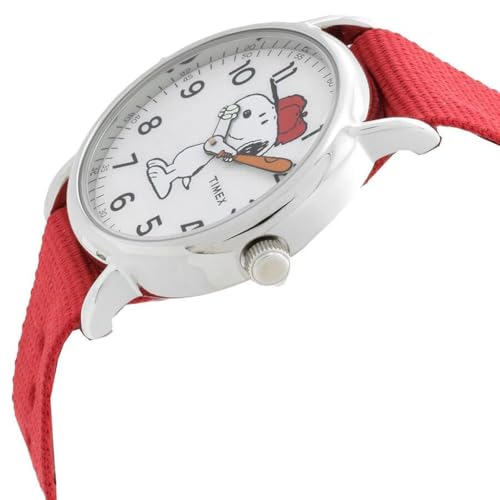 Detalle 2 de Timex Weekender x Peanuts Snoopy 38mm Quartz Watch TW2R41400