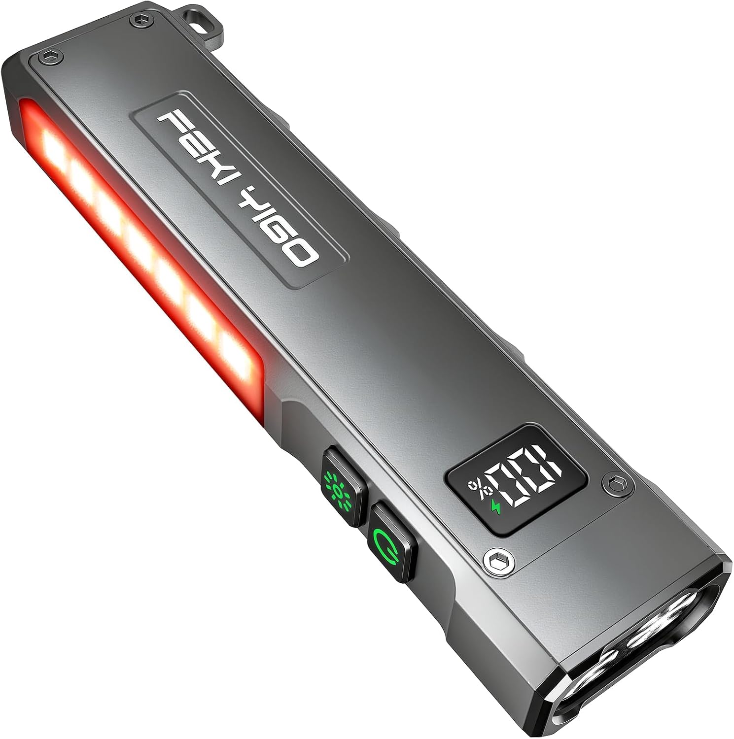 Detalle de Feki Flat EDC Flashlight, 1800 Lumens
