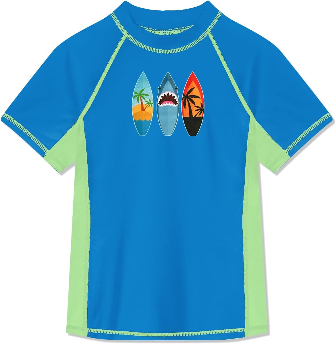 Detalle 2 de BesserBay Jungen Rashguard Shirt UPF 50+ Kurzarm – UV-Schutz und schnelltrocknendes Schwimmshirt