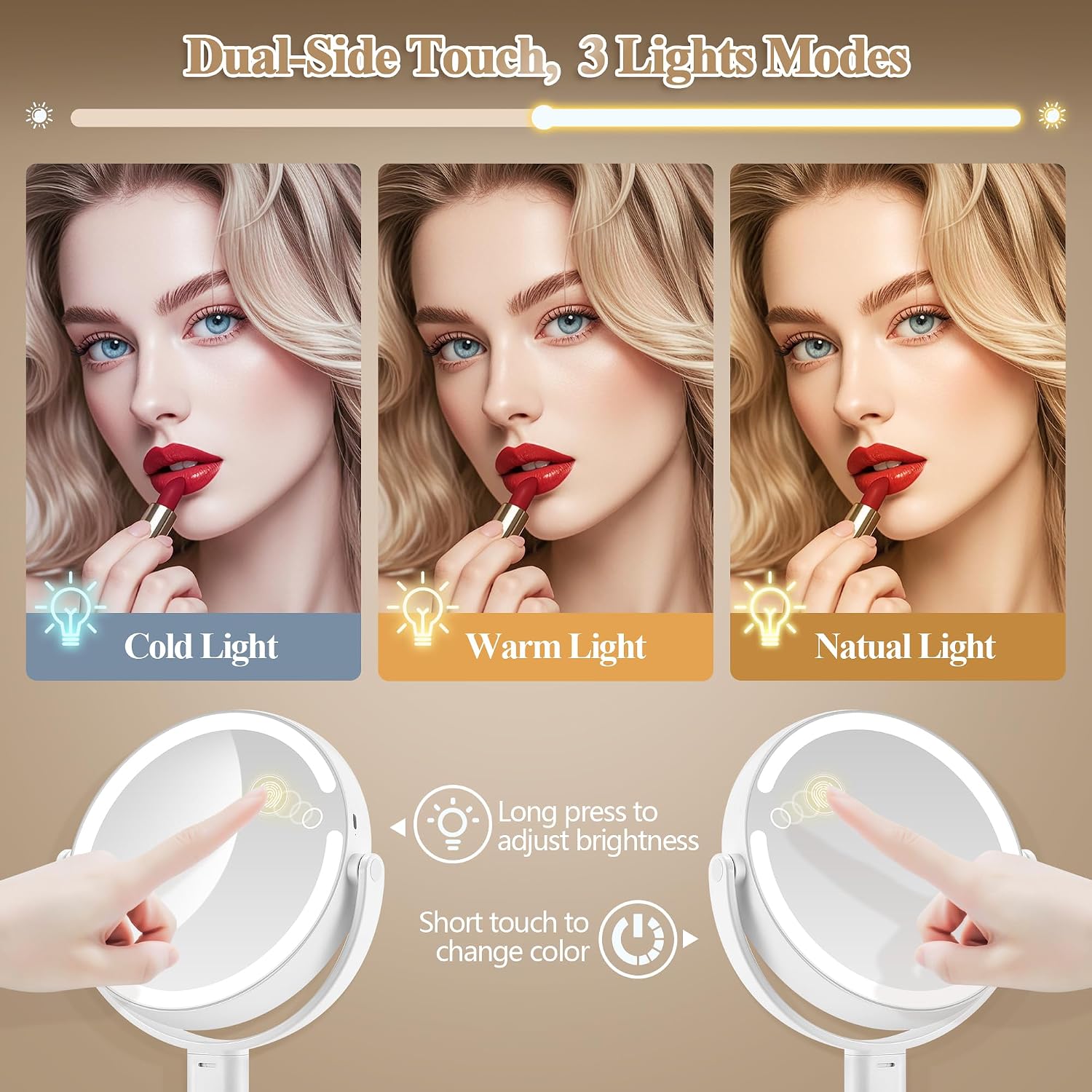 Thumbnail 3 de MOMOKUBA 20x Magnifying Makeup Mirror with Lights