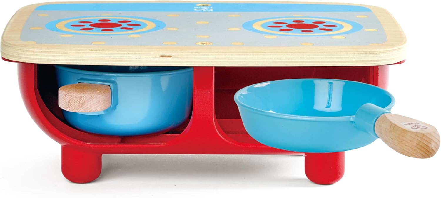 Detalle de Hape Set cucina in legno – Set da gioco completo per piccoli chef