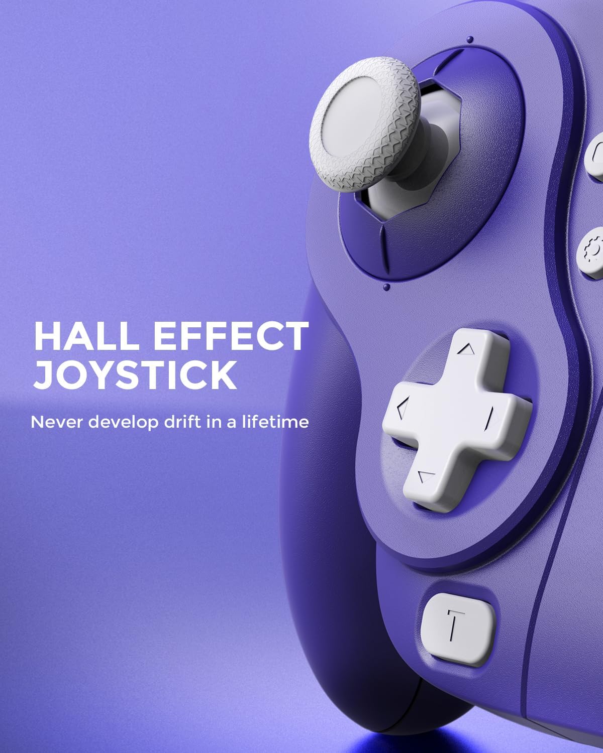 Thumbnail 1 de NYXI Wizard : Manette Gamecube sans fil pour Switch et Switch 2 – Joystick Hall, boutons personnalisables et gyroscope 6 axes