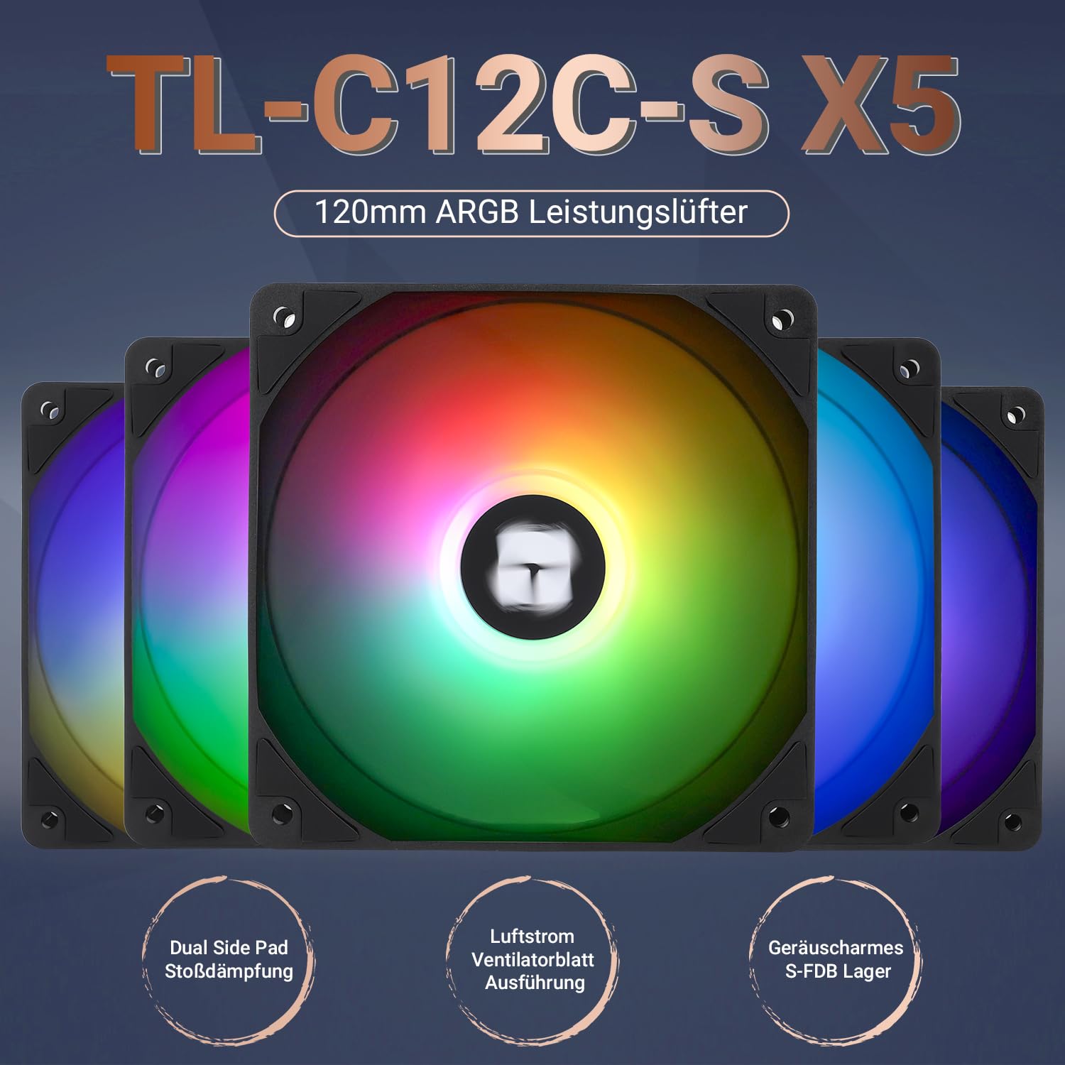 Detalle 2 de Thermalright TL-C12C-S X5 120mm CPU-Lüfter