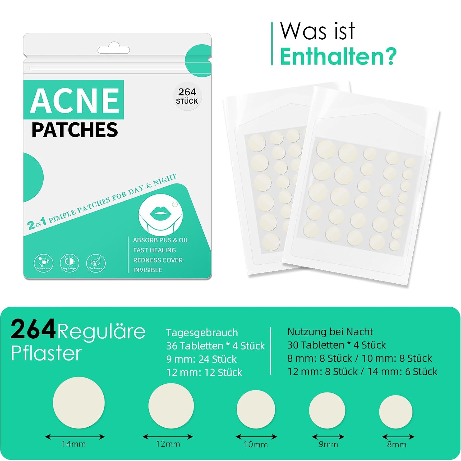 Detalle de Home Holic Pimple Patches 300 Stück