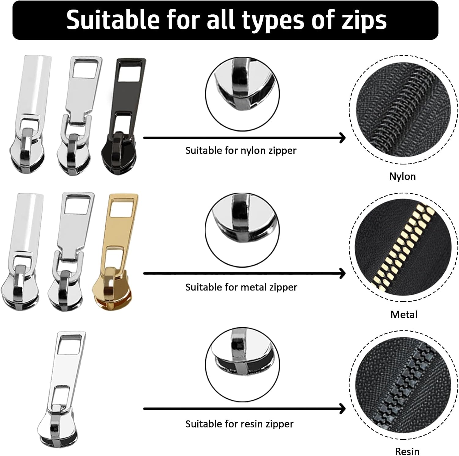 Thumbnail 4 de Zip Repair Kit 105pcs for sliders