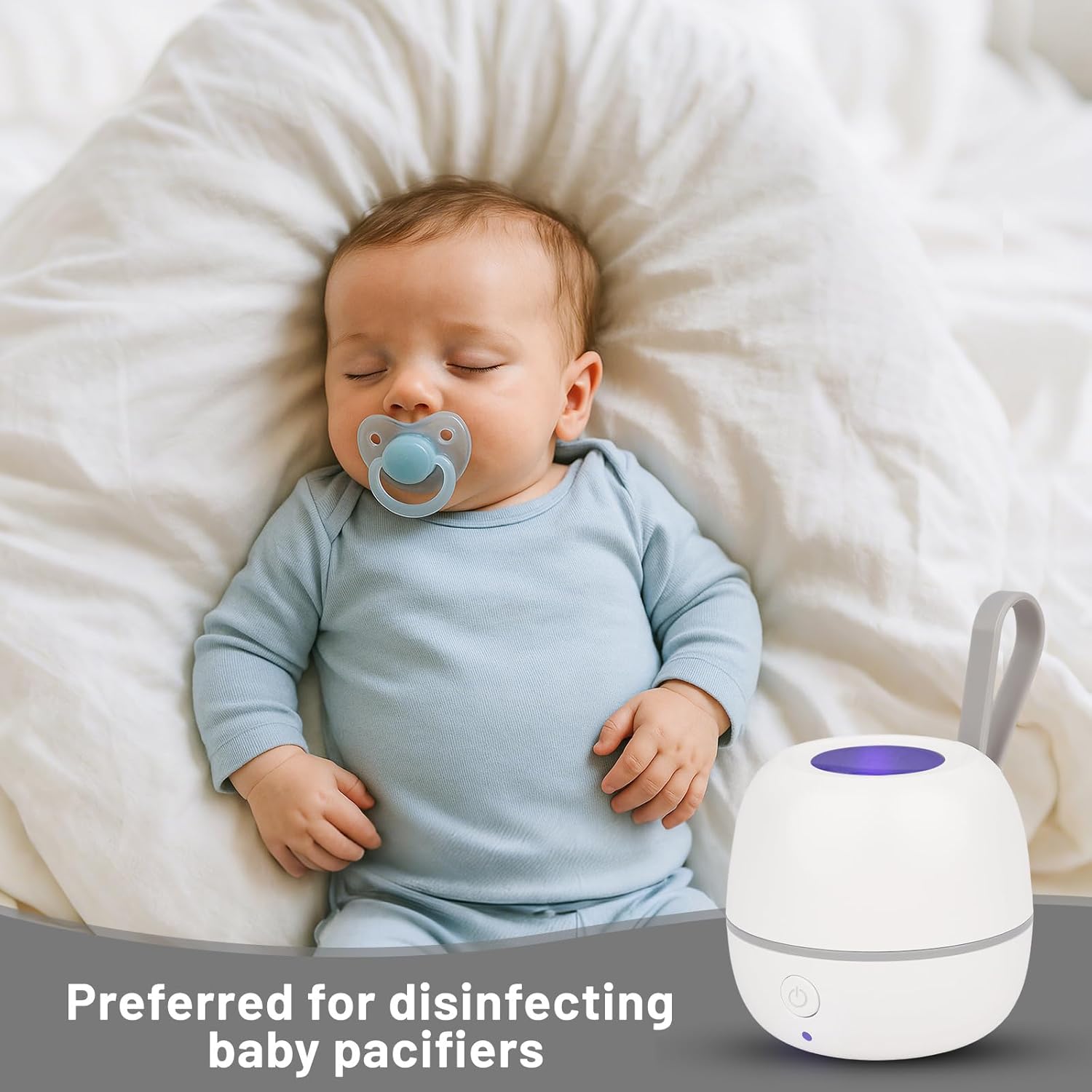 Thumbnail 5 de Portable UV Dummy Steriliser (3-Min 99.99%): Type-C Rechargeable Mini Pacifier Disinfection Box, 400mAh