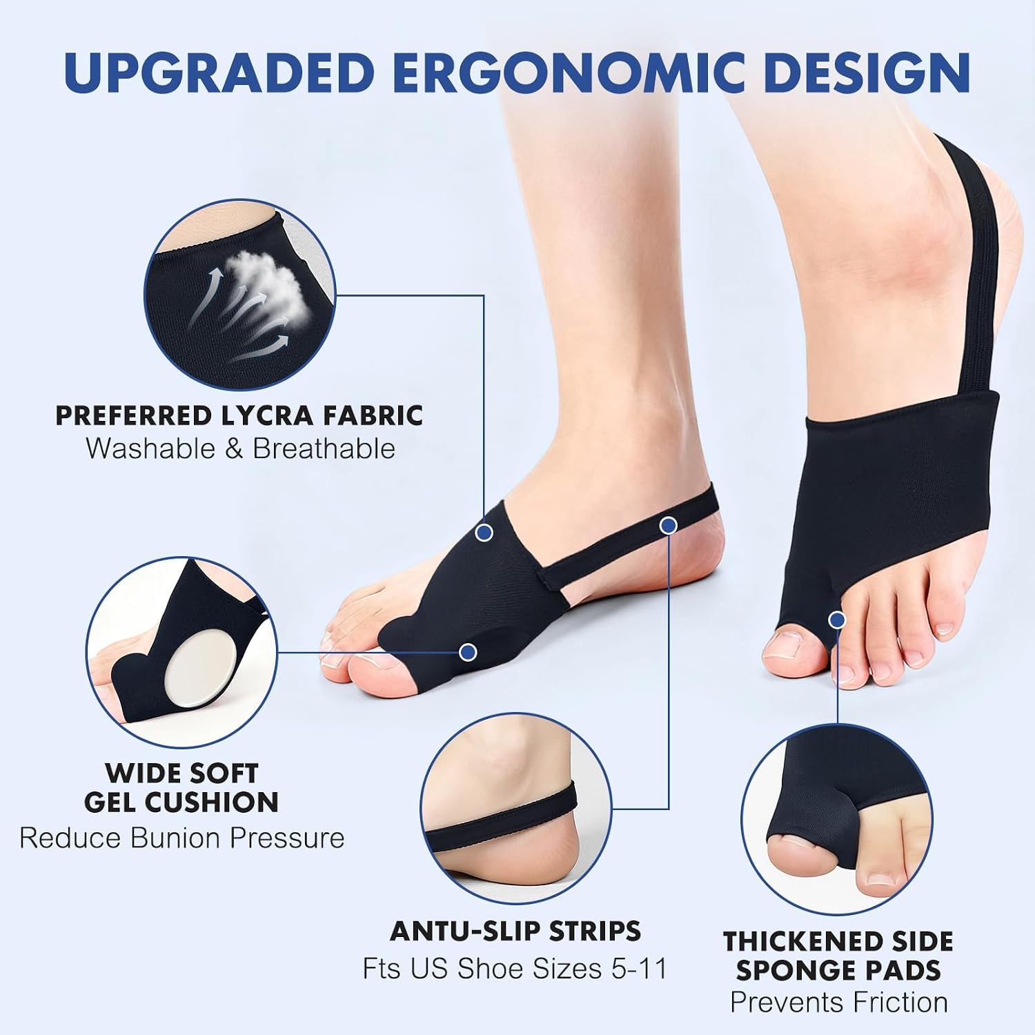 Detalle 1 de QCCL Bunion Corrector 2-Piece Set