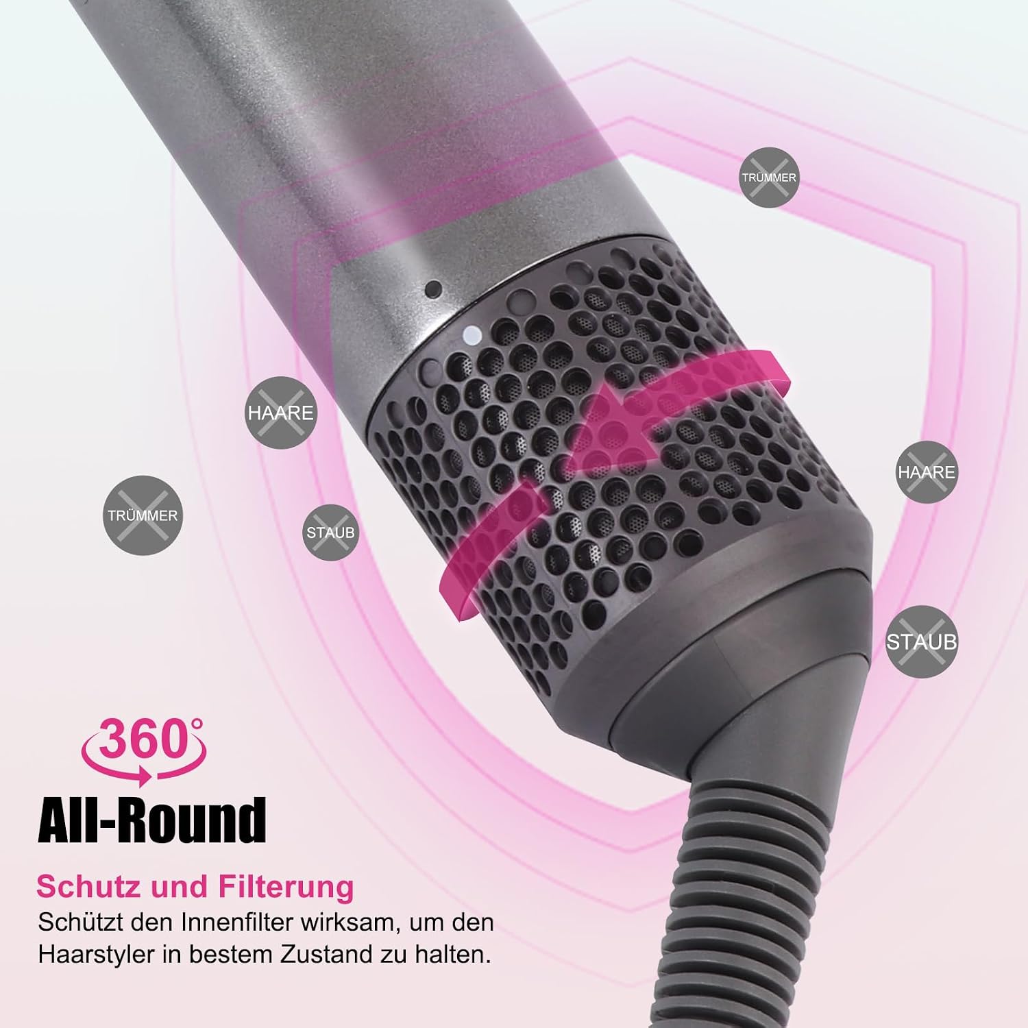 Detalle de Filterabdeckung Ersatz für Dyson HS01 HS05 – Außenfilter/Magnetfilter