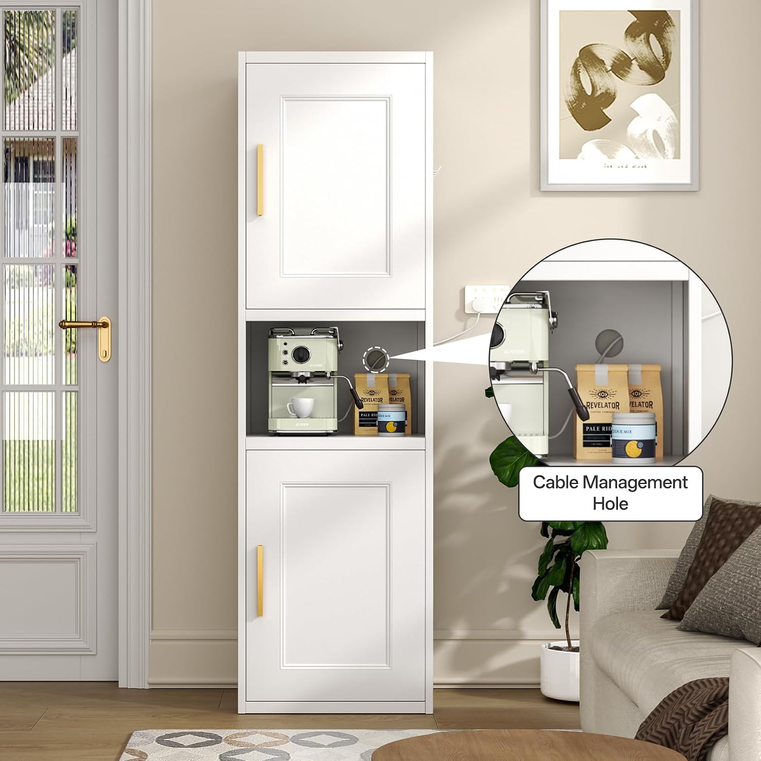 Detalle de Knolix Metal Storage Cabinet 67-Inch