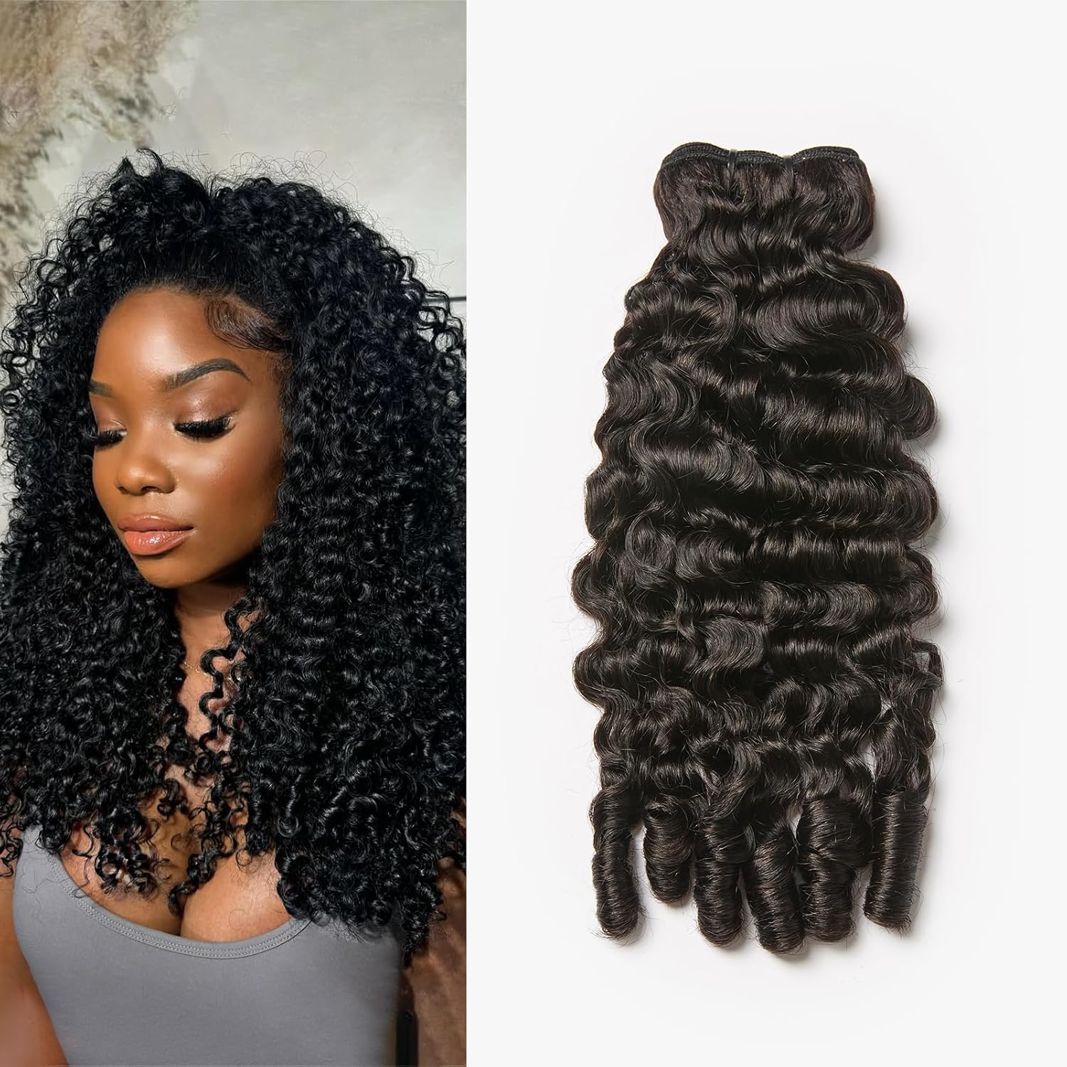 Thumbnail 6 de ASHINE Burmese Curly Bundles 18-22 in