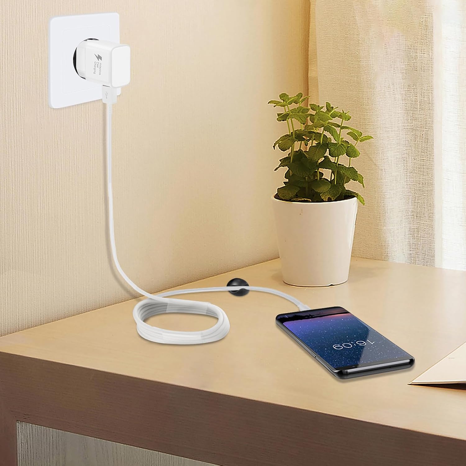 Detalle 2 de Caricatore USB con Cavo USB-C 2-Pack – Ricarica rapida da 15 W per Galaxy e altri dispositivi