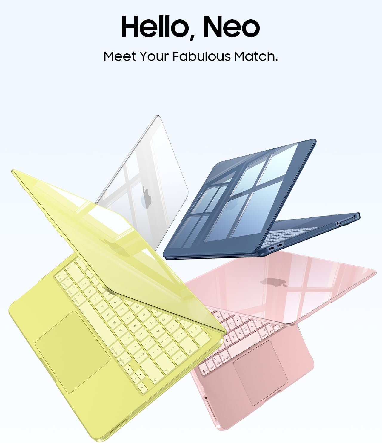 Thumbnail 6 de FINTIE Crystal Indigo Case for MacBook Neo 13-inch (2026) A18 Pro Chip – Model A3404