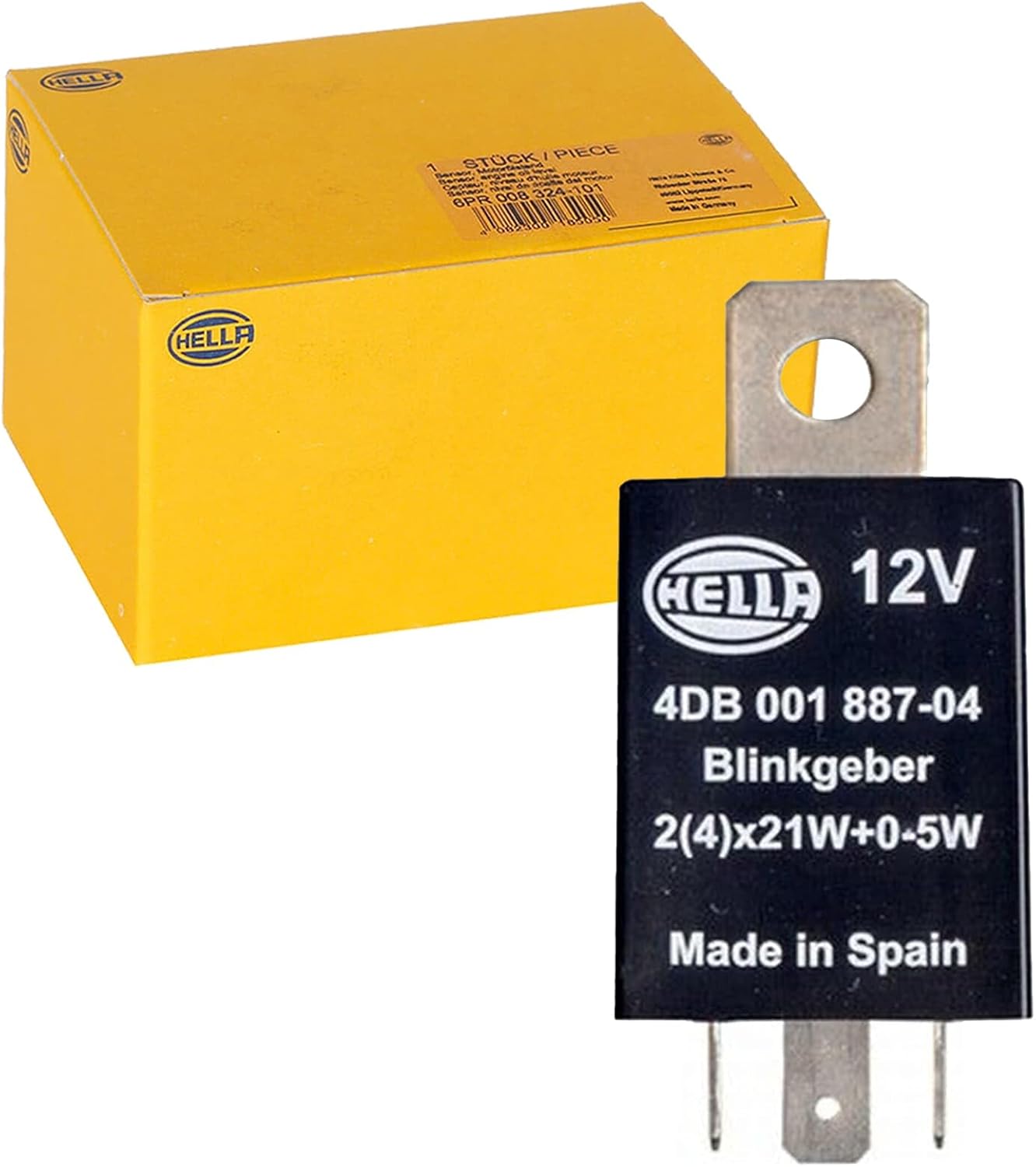 Detalle de Hella 4Db 001 887-041 centrale clignotante 12 V à 4 pôles